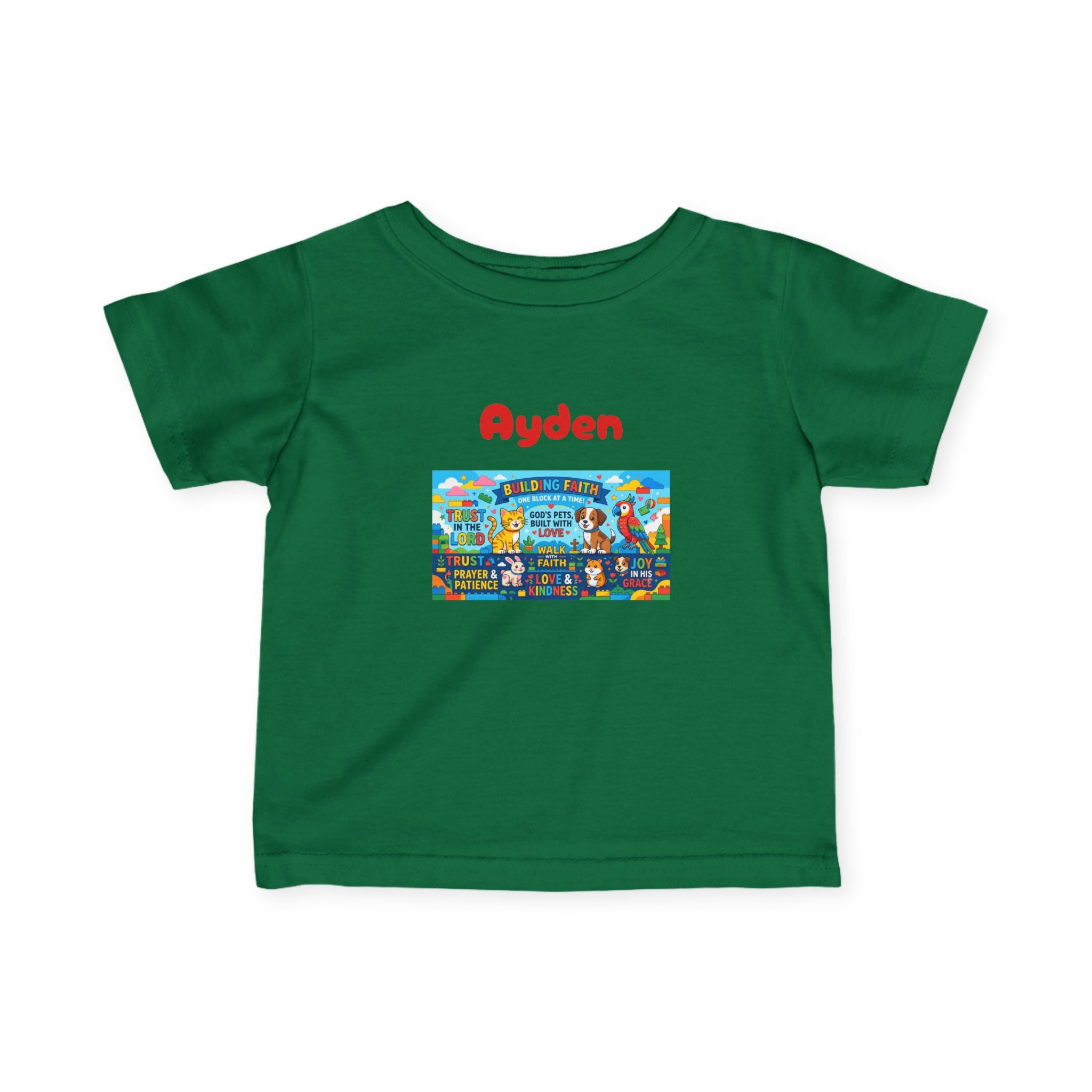 Infant Tee — Colorful Kids Lego City Adventure Graphic (Playful Street Scene) - Sizes 6-24mos