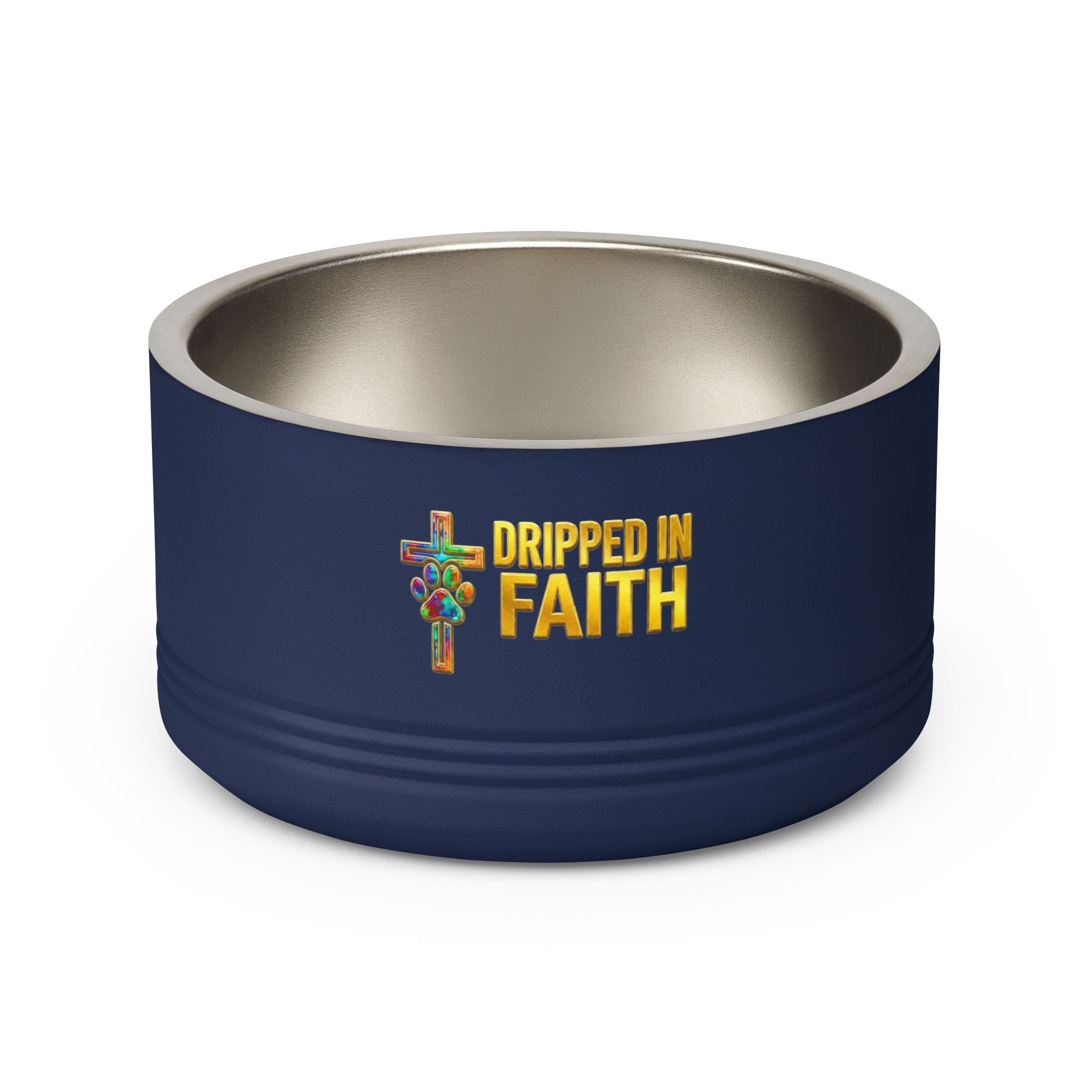 Pet Bowl, 18oz stainless steel graffitti style