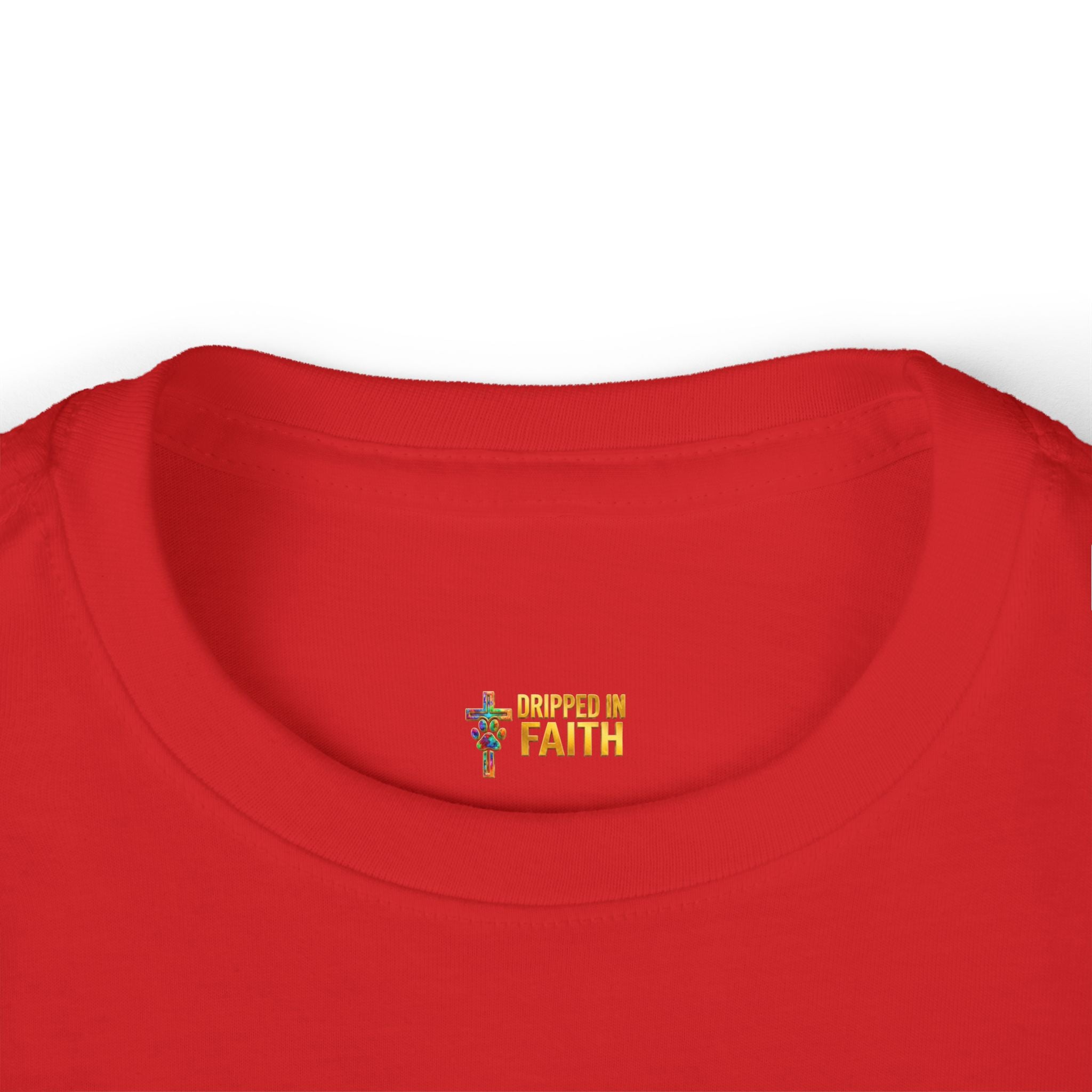 Toddler Long Sleeve Tee — "Jesus Loves Me" print with Colorful Legos Jesus on the cross - Sizes 2T - 6T