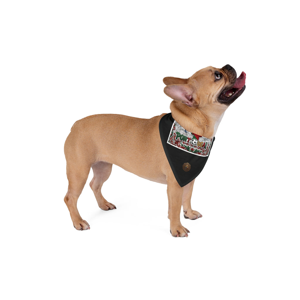 🇵🇹 Portugal Football Pet Bandana – Soccer-Themed Dog & Cat Scarf