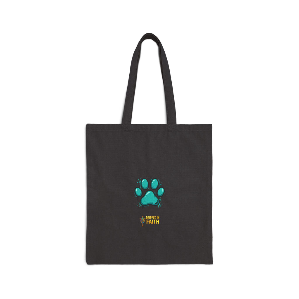 Faithful Paws City Cotton Tote Bag — "His Angels" Inspirational Pet Rescue Design