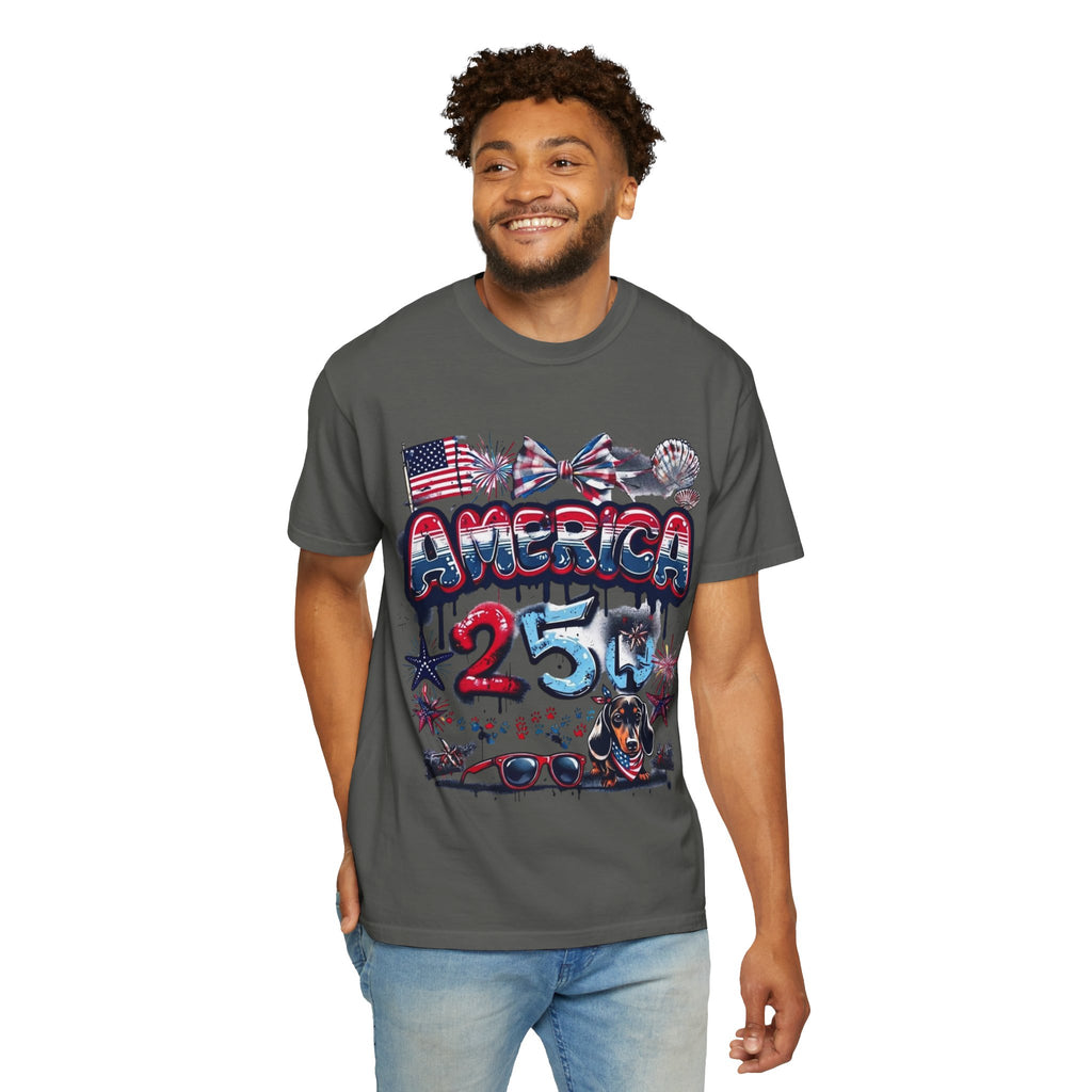 America 4th of July Graphic T-Shirt — "Happy 4th of July" Patriotic Tee