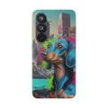 Dachshund Street Art Flexi Phone Case — Colorful Graffiti Dog iPhone Case