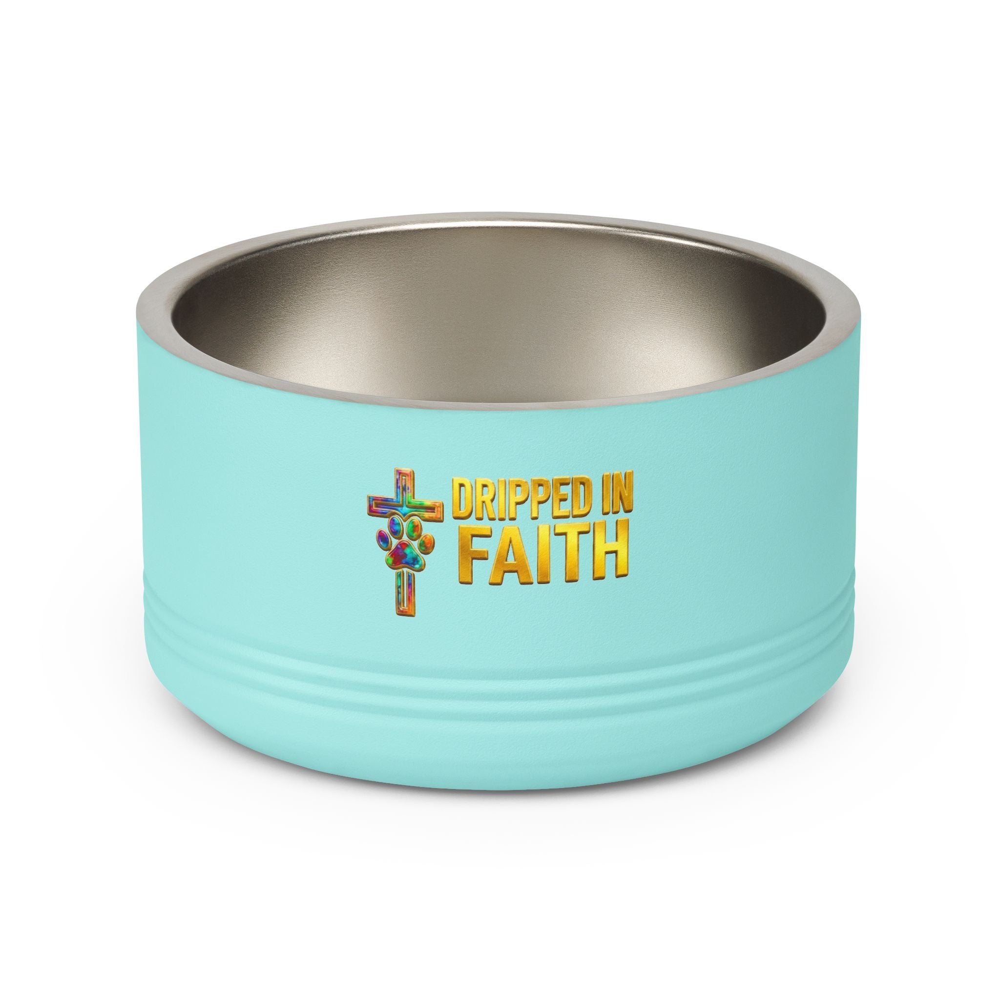 Pet Bowl, 18oz stainless steel graffitti style