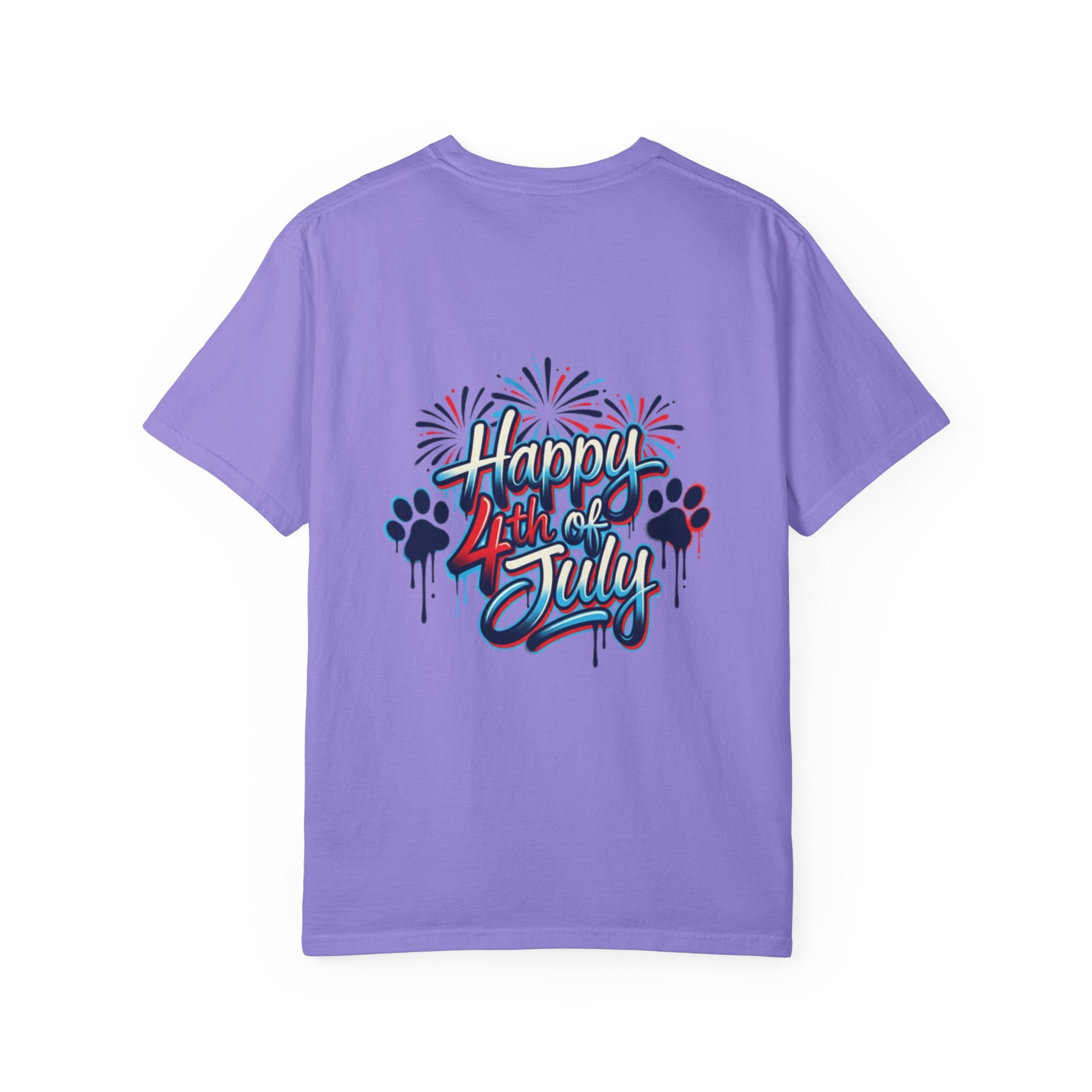 America 4th of July Graphic T-Shirt — "Happy 4th of July" Patriotic Tee