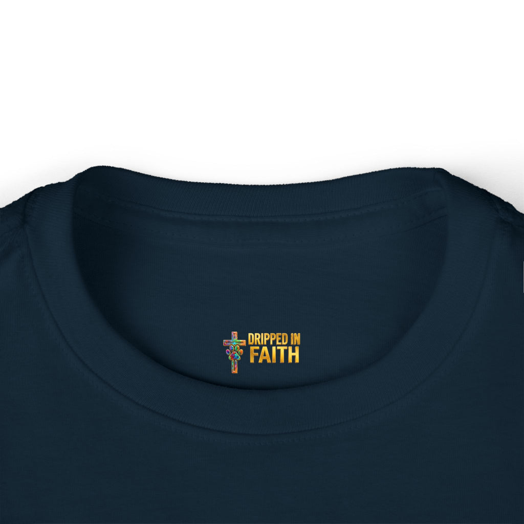 Toddler Long Sleeve Tee — "Jesus Loves Me" print with Colorful Legos Jesus on the cross - Sizes 2T - 6T