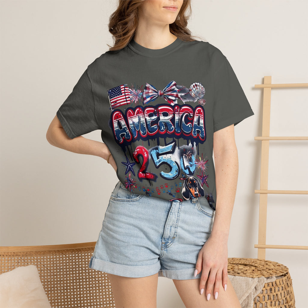 America 4th of July Graphic T-Shirt — "Happy 4th of July" Patriotic Tee