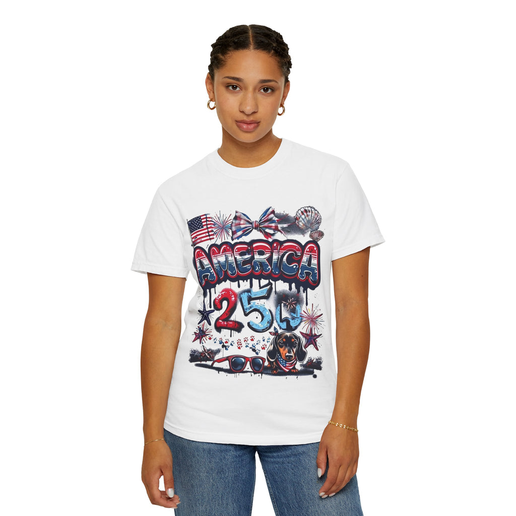 America 4th of July Graphic T-Shirt — "Happy 4th of July" Patriotic Tee