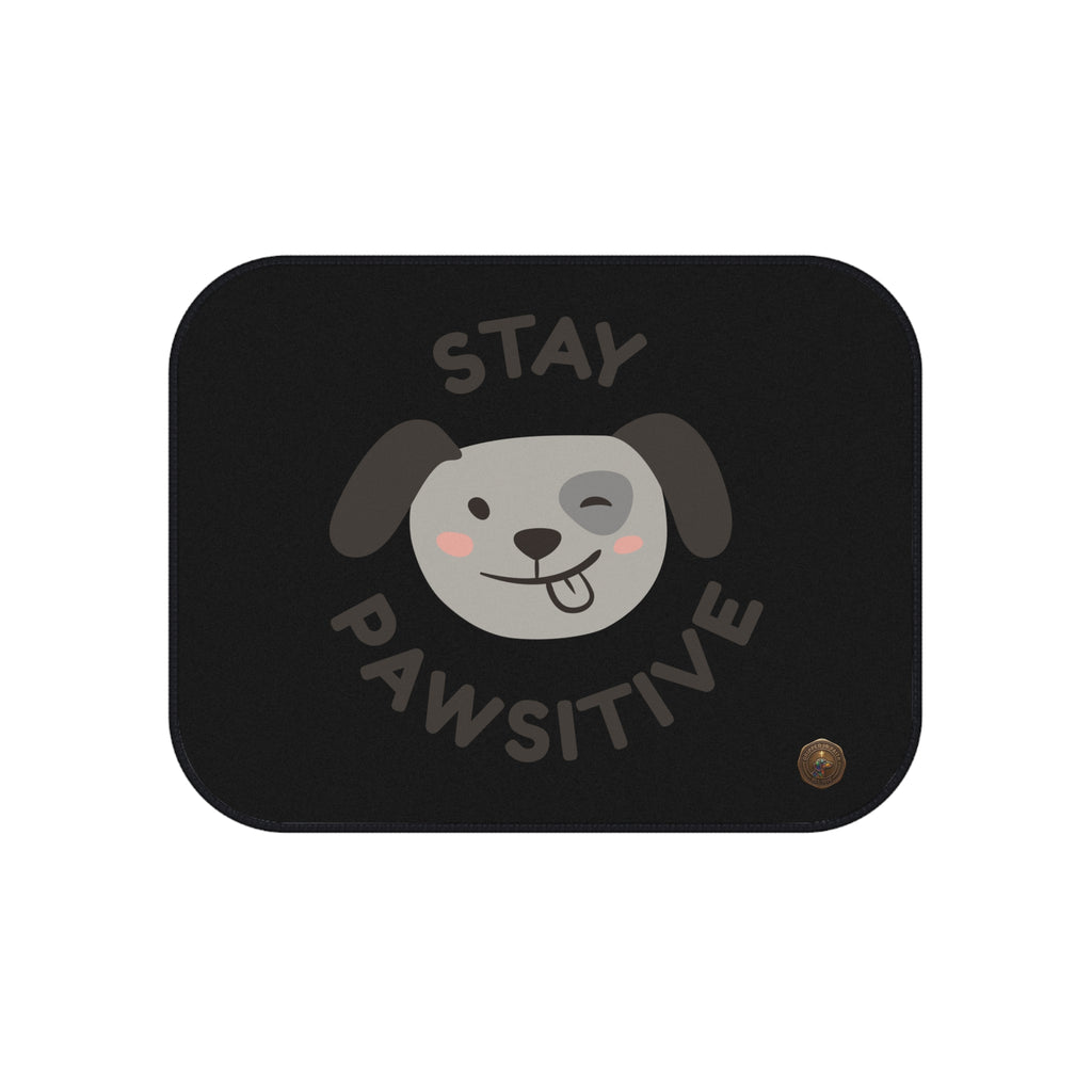 Car Mats - "Stay Pawsitive" Rear Dog Car Floor Mats Set (2-Pack)