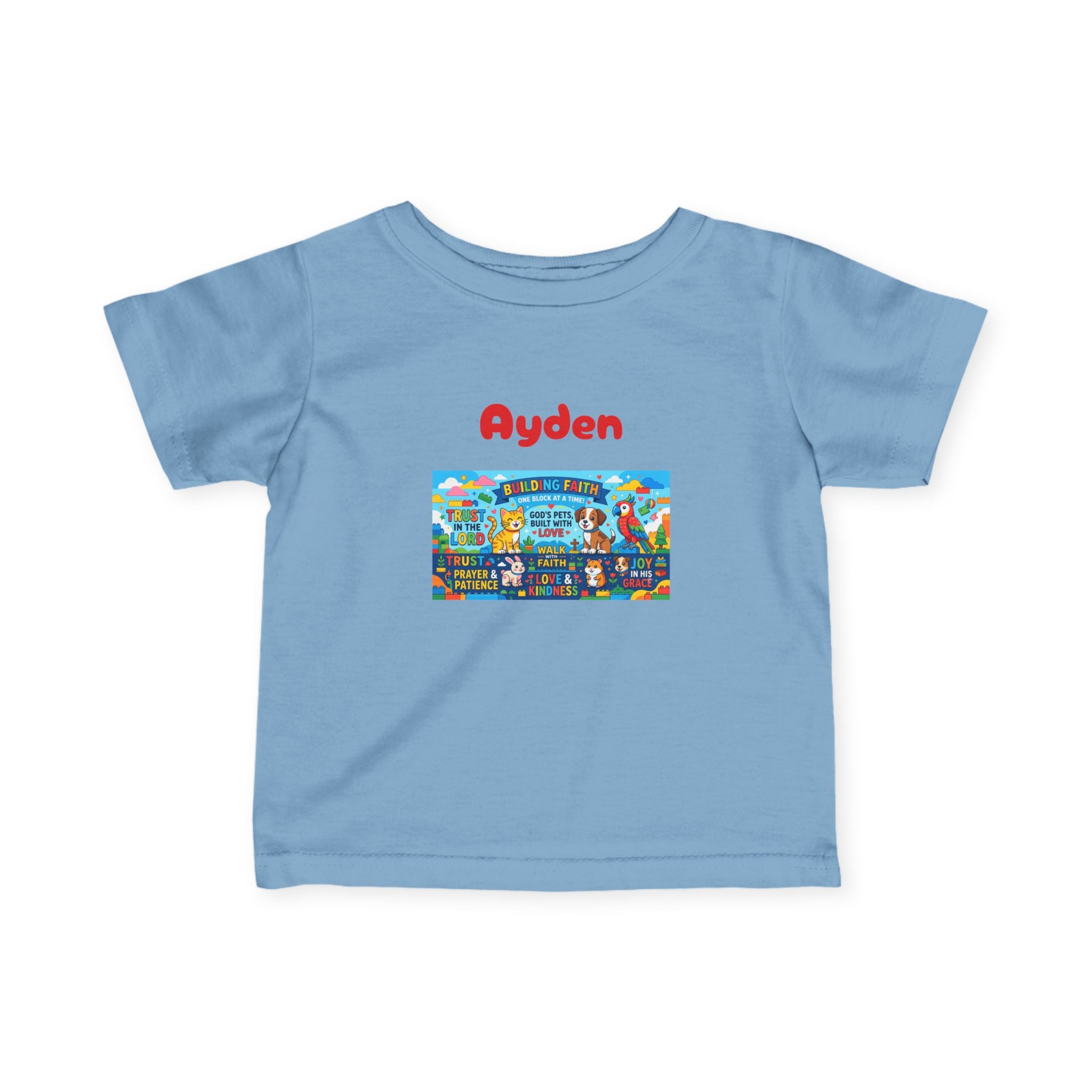 Infant Tee — Colorful Kids Lego City Adventure Graphic (Playful Street Scene) - Sizes 6-24mos