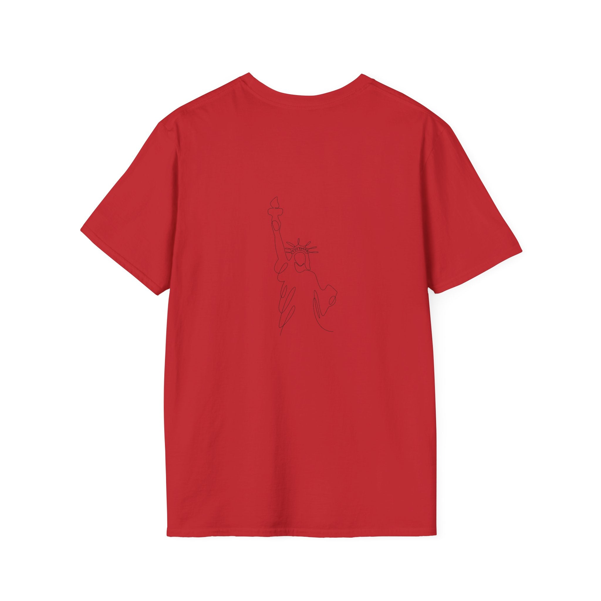 T-Shirt — "Dripped in Grace, Free in Faith" American Flag Christian Graphic Tee - 4th of July