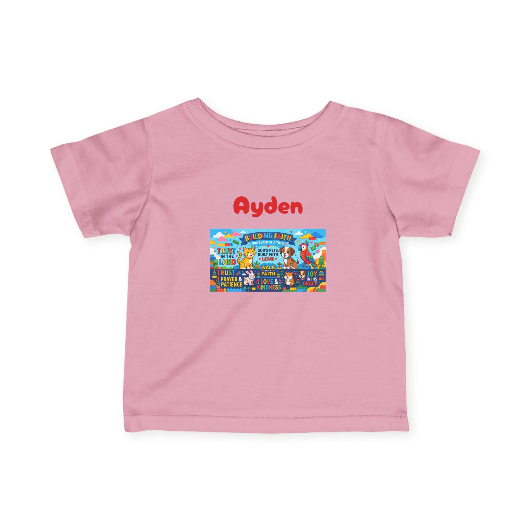 Infant Tee — Colorful Kids Lego City Adventure Graphic (Playful Street Scene) - Sizes 6-24mos