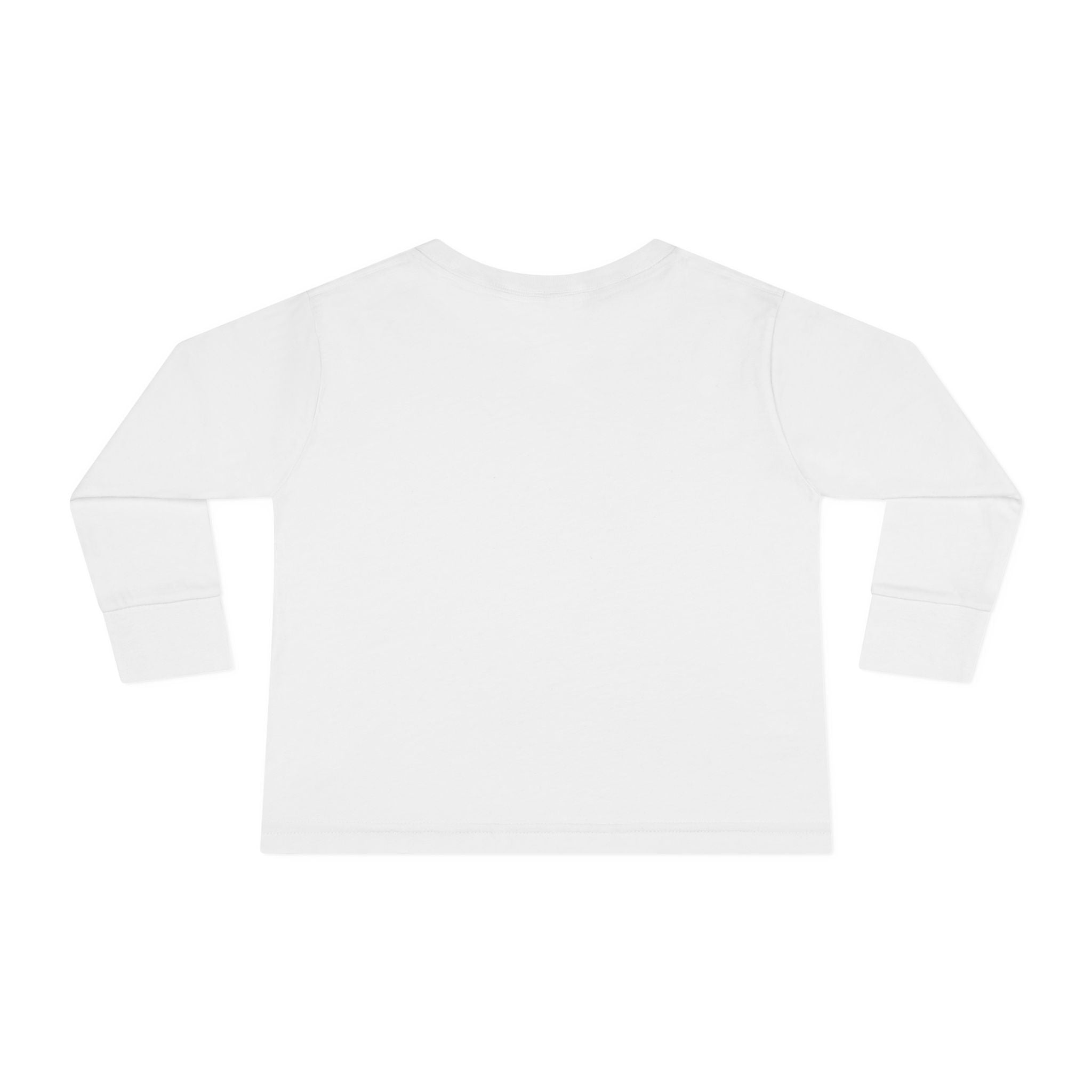 Toddler Long Sleeve Tee — "Jesus Loves Me" print with Colorful Legos Jesus on the cross - Sizes 2T - 6T