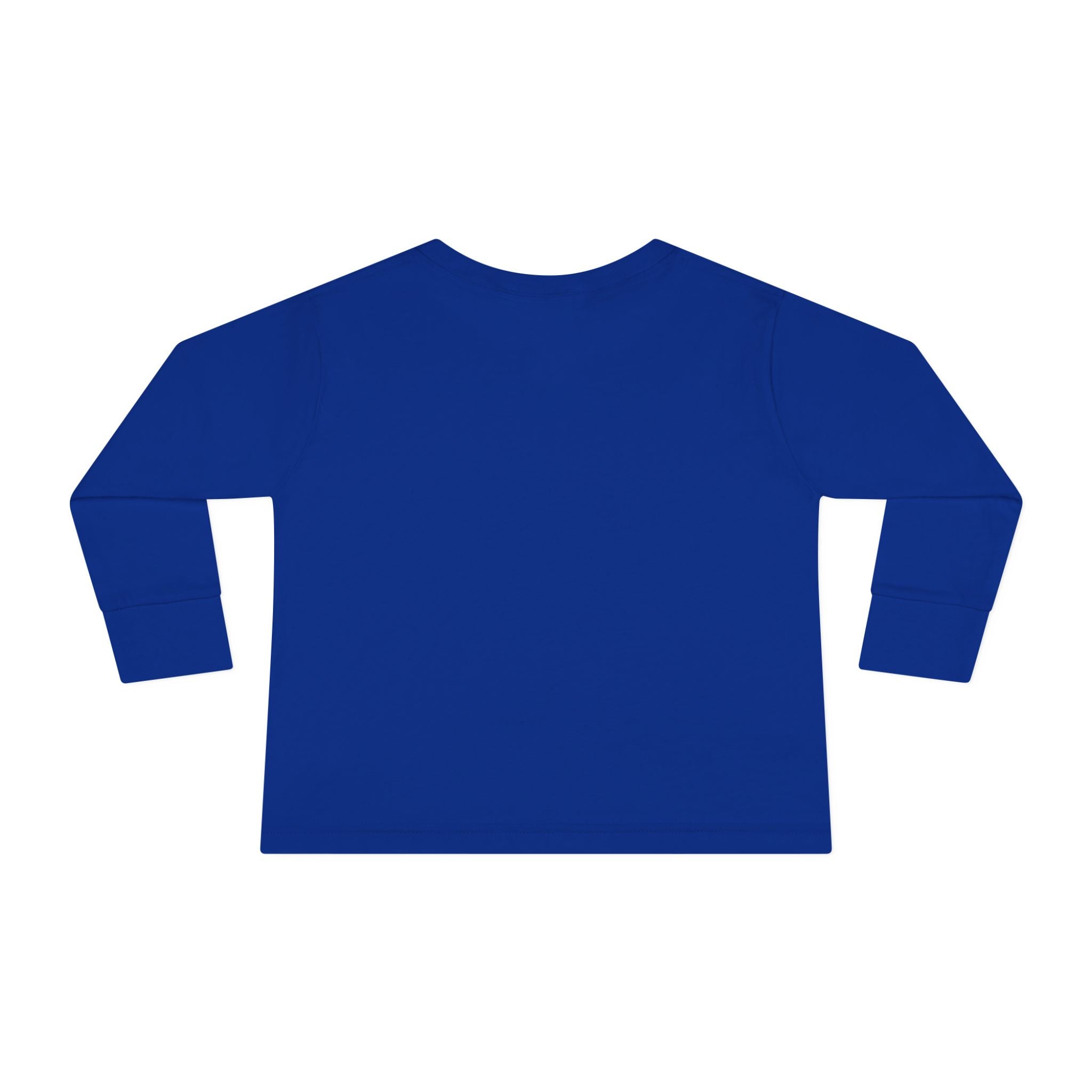 Toddler Long Sleeve Tee — "Jesus Loves Me" print with Colorful Legos Jesus on the cross - Sizes 2T - 6T