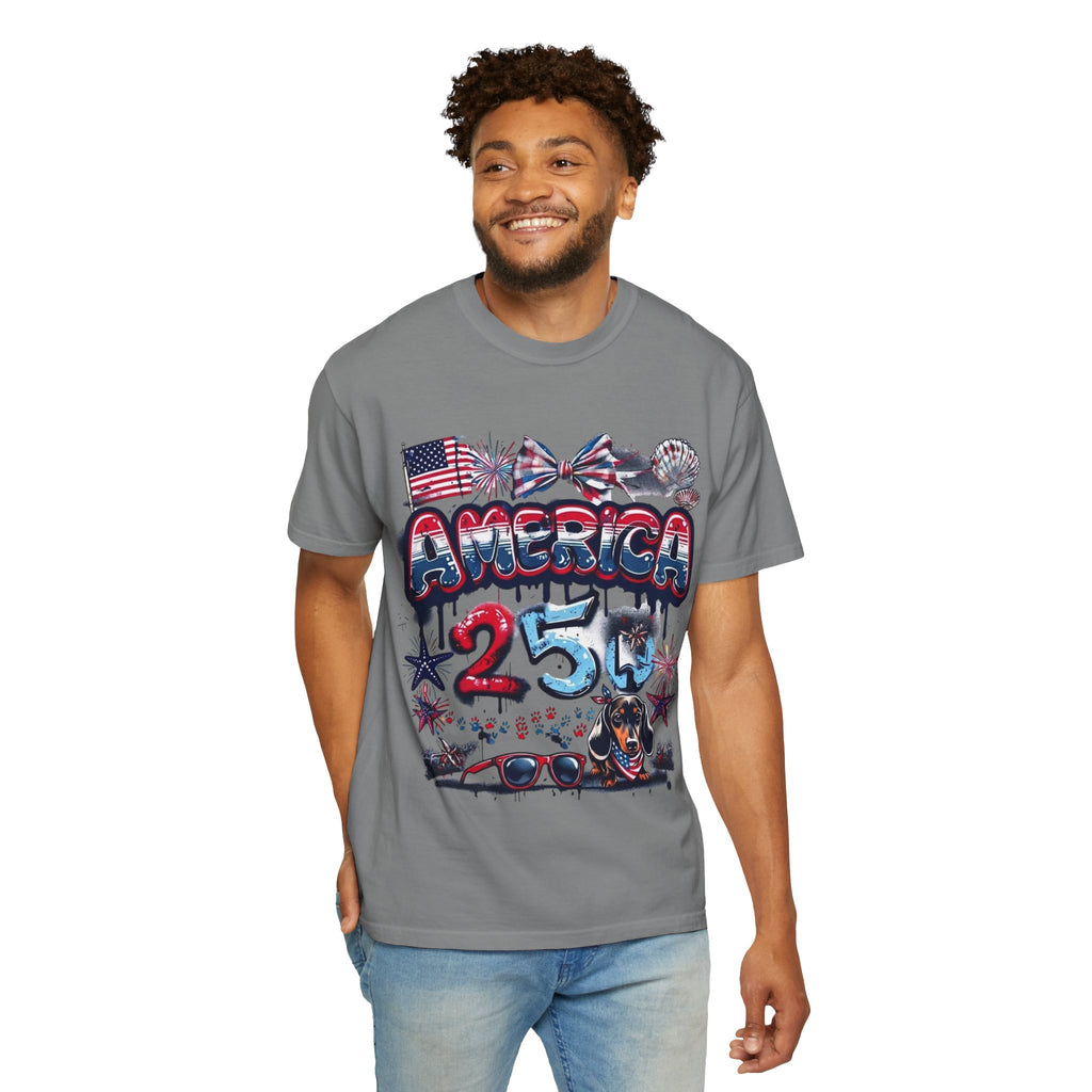 America 4th of July Graphic T-Shirt — "Happy 4th of July" Patriotic Tee