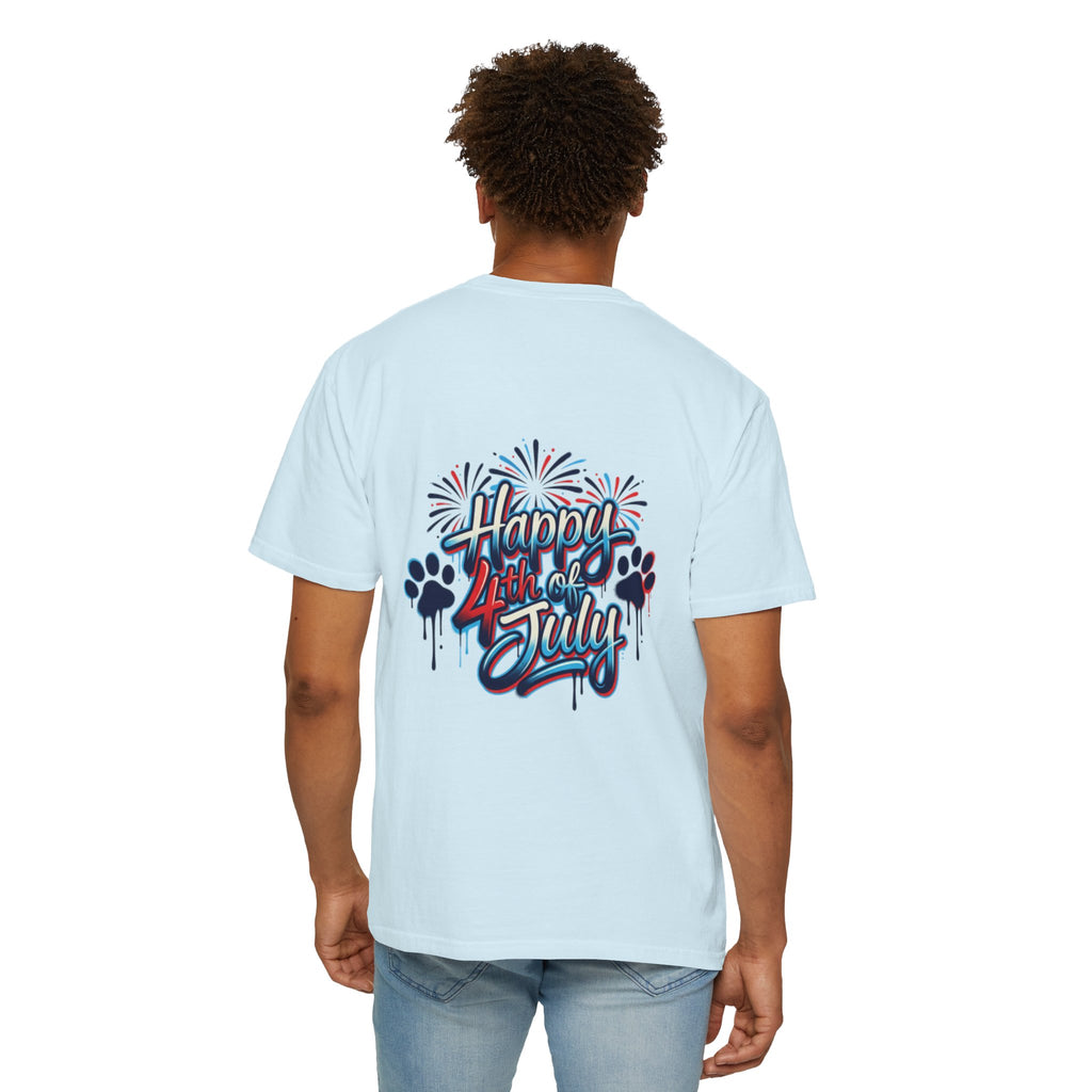 America 4th of July Graphic T-Shirt — "Happy 4th of July" Patriotic Tee