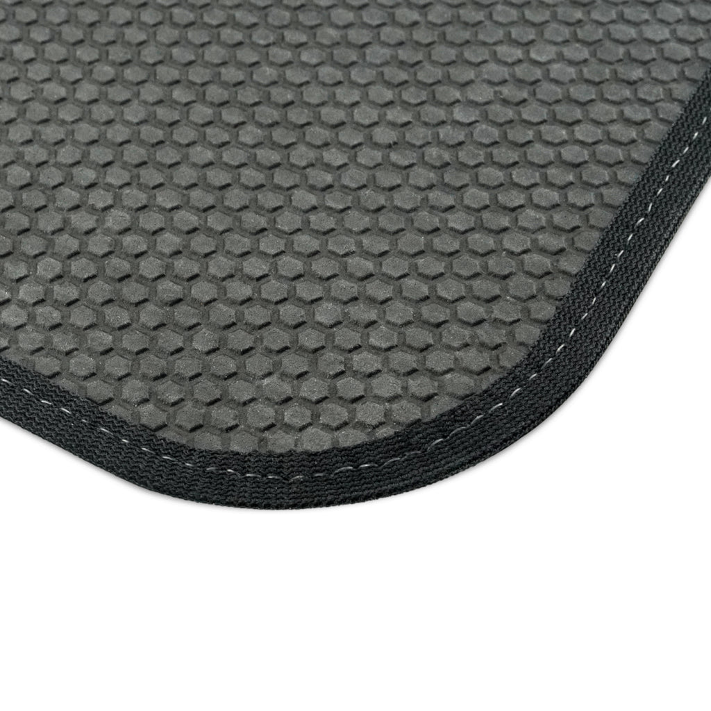 Pink Car Mats - "Stay Pawsitive" Rear Dog Car Floor Mats Set (2-Pack)