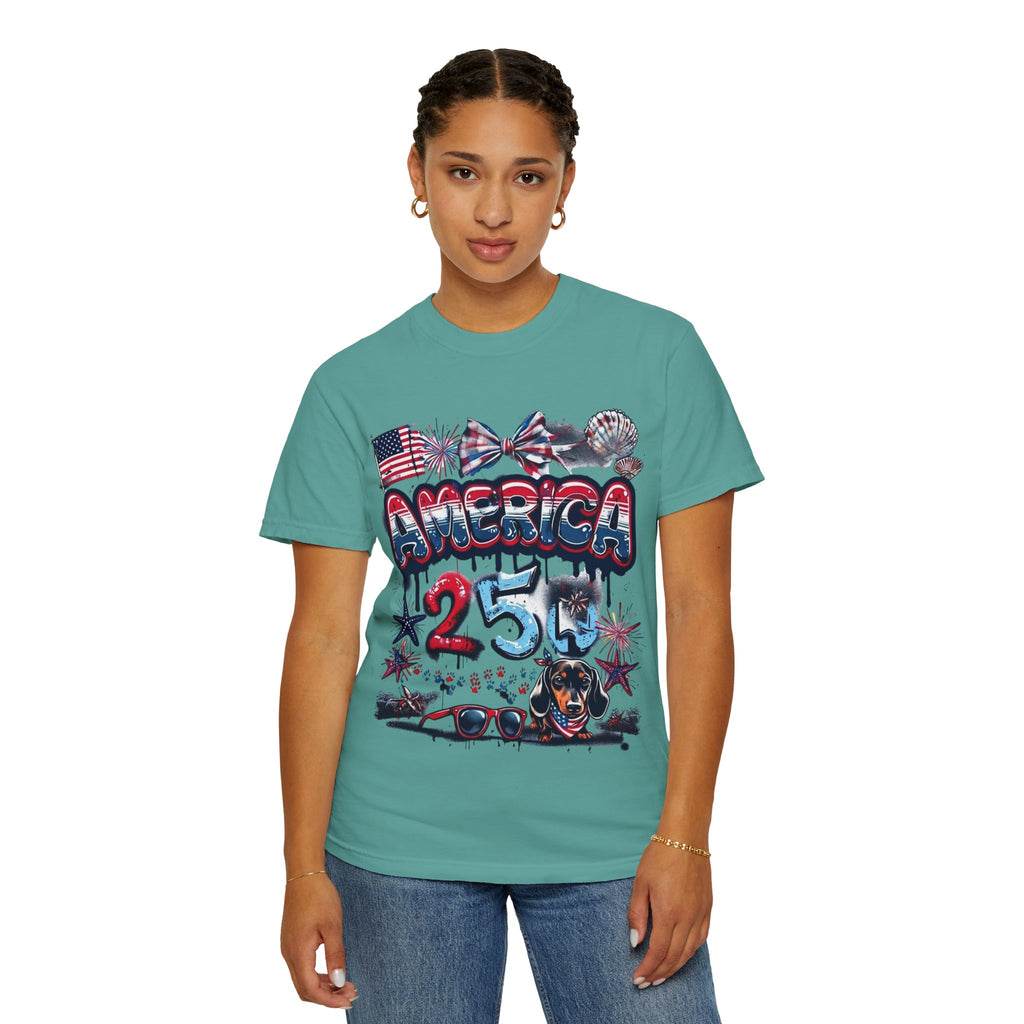 America 4th of July Graphic T-Shirt — "Happy 4th of July" Patriotic Tee