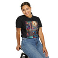 Unisex Christian Dog Grafitti T‑Shirt — "For He Shall Give His Angels Charge Over You" Inspirational Paw Print Tee