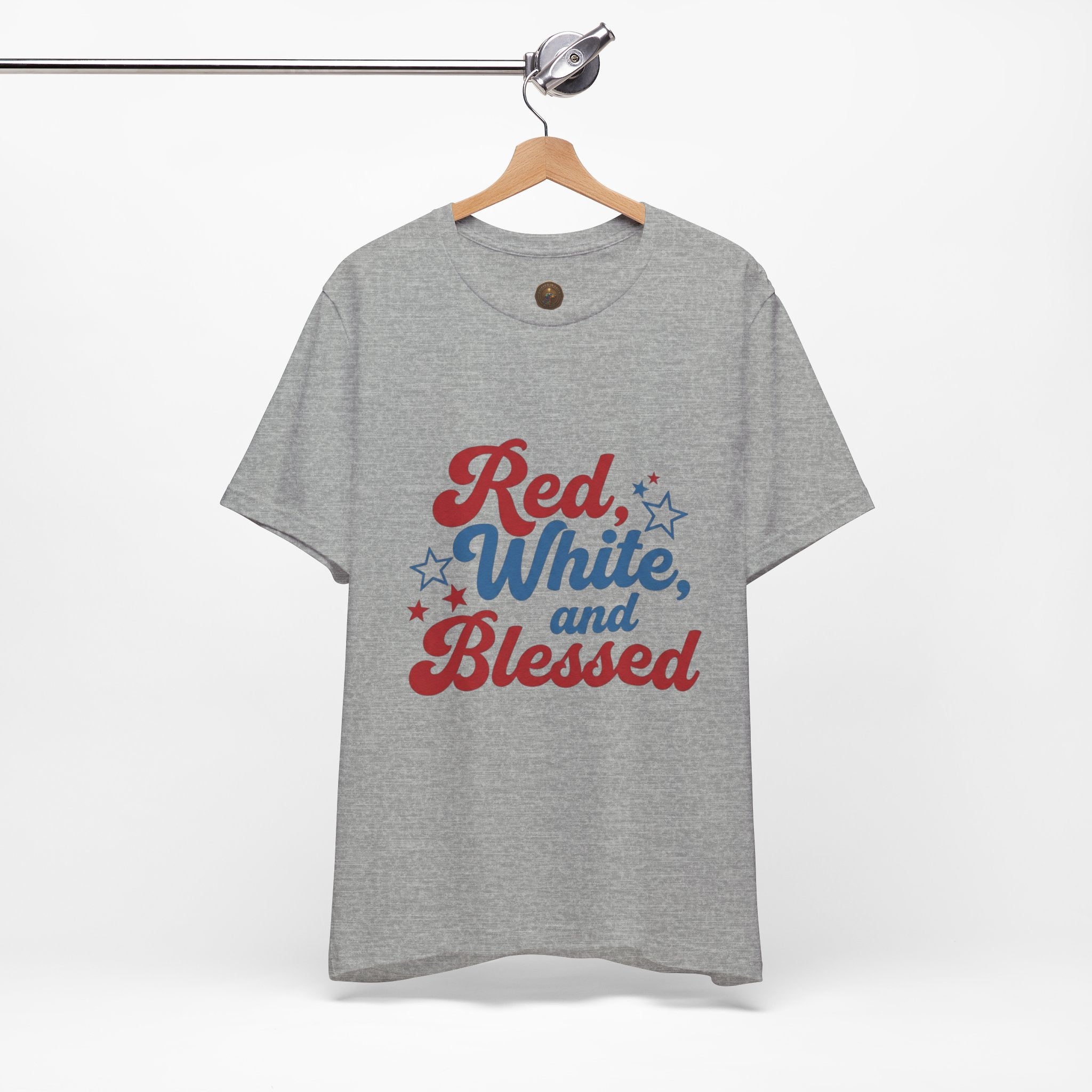 Unisex Jersey short sleeve Red, White, and Blessed T‑Shirt - 4th of July Theme