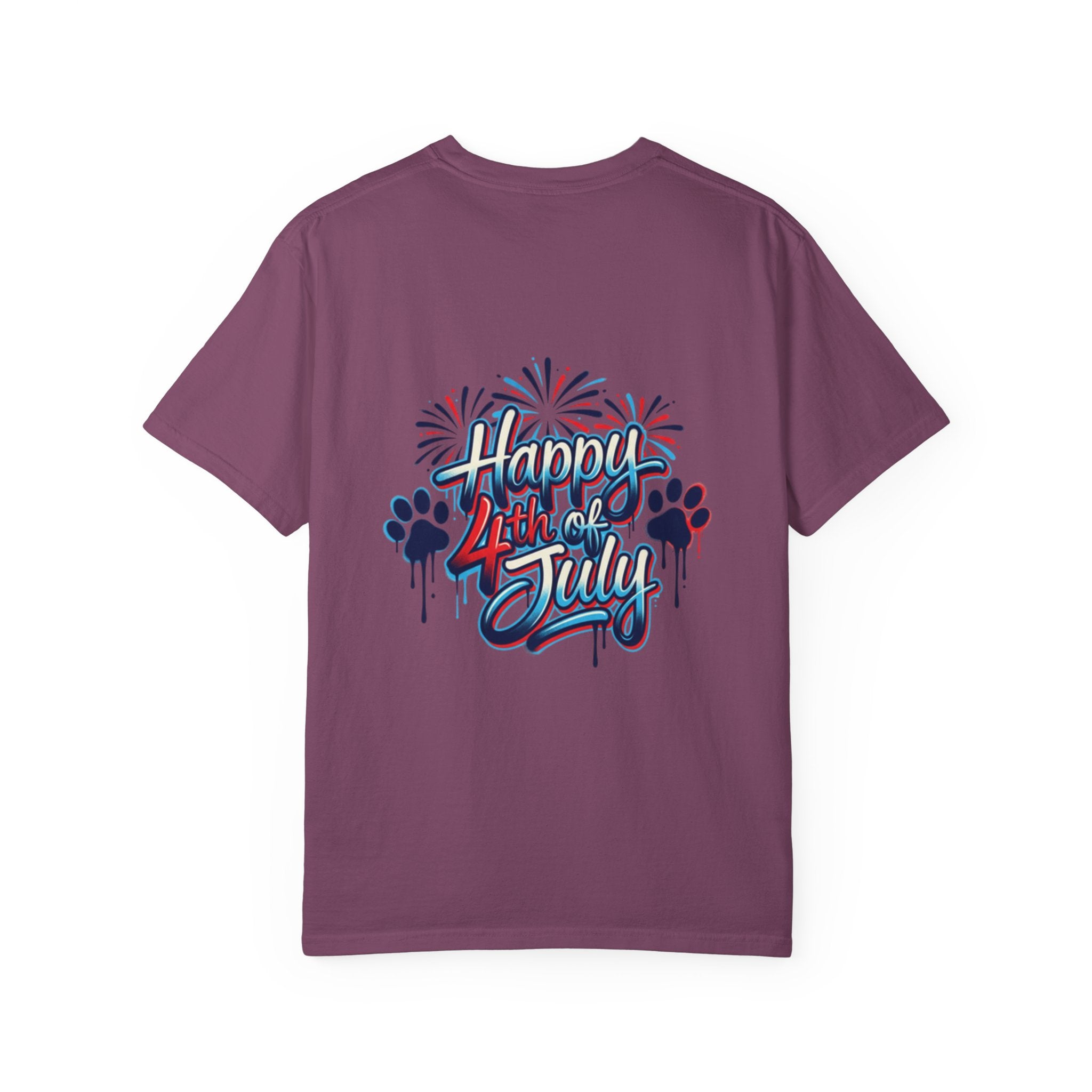 America 4th of July Graphic T-Shirt — "Happy 4th of July" Patriotic Tee
