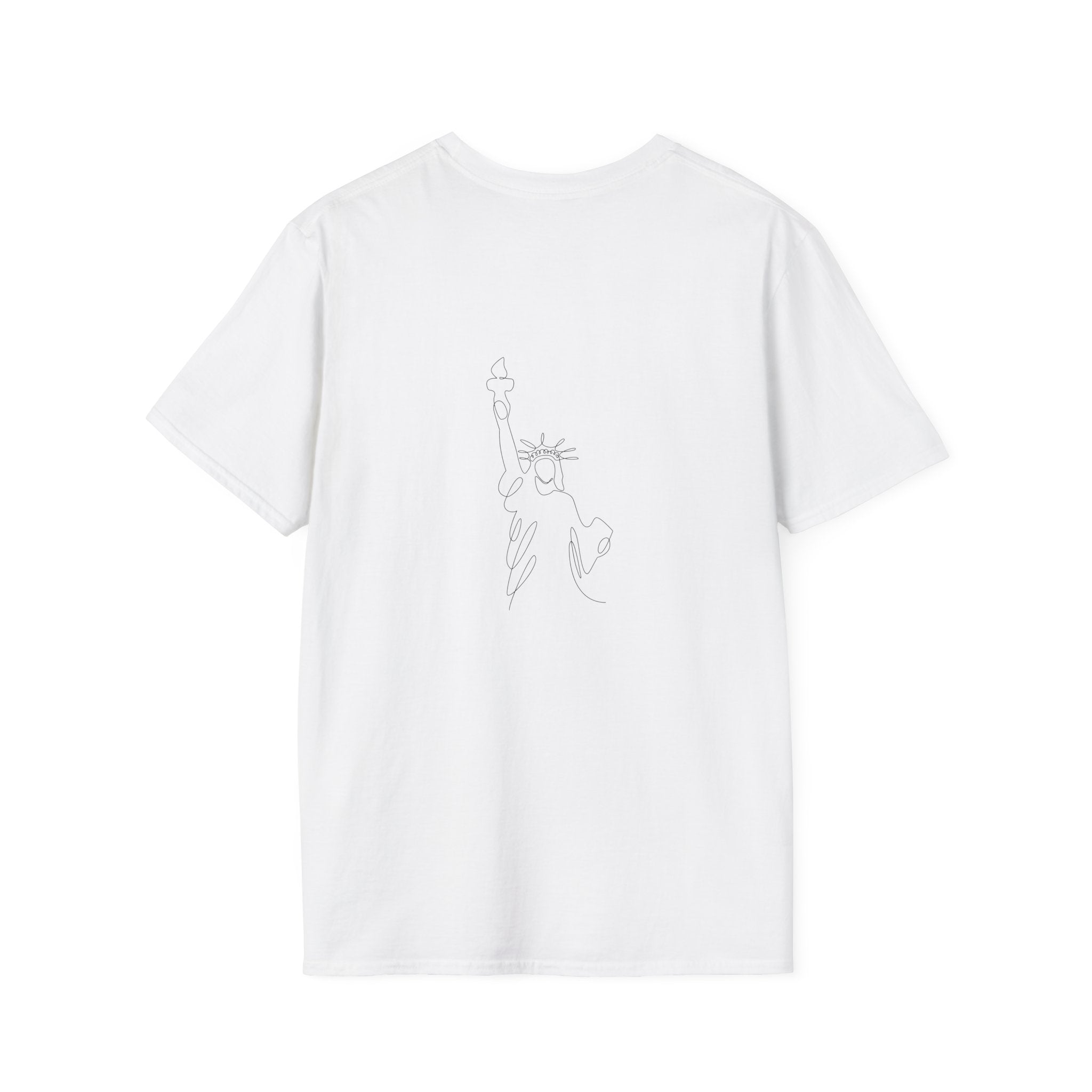 T-Shirt — "Dripped in Grace, Free in Faith" American Flag Christian Graphic Tee - 4th of July
