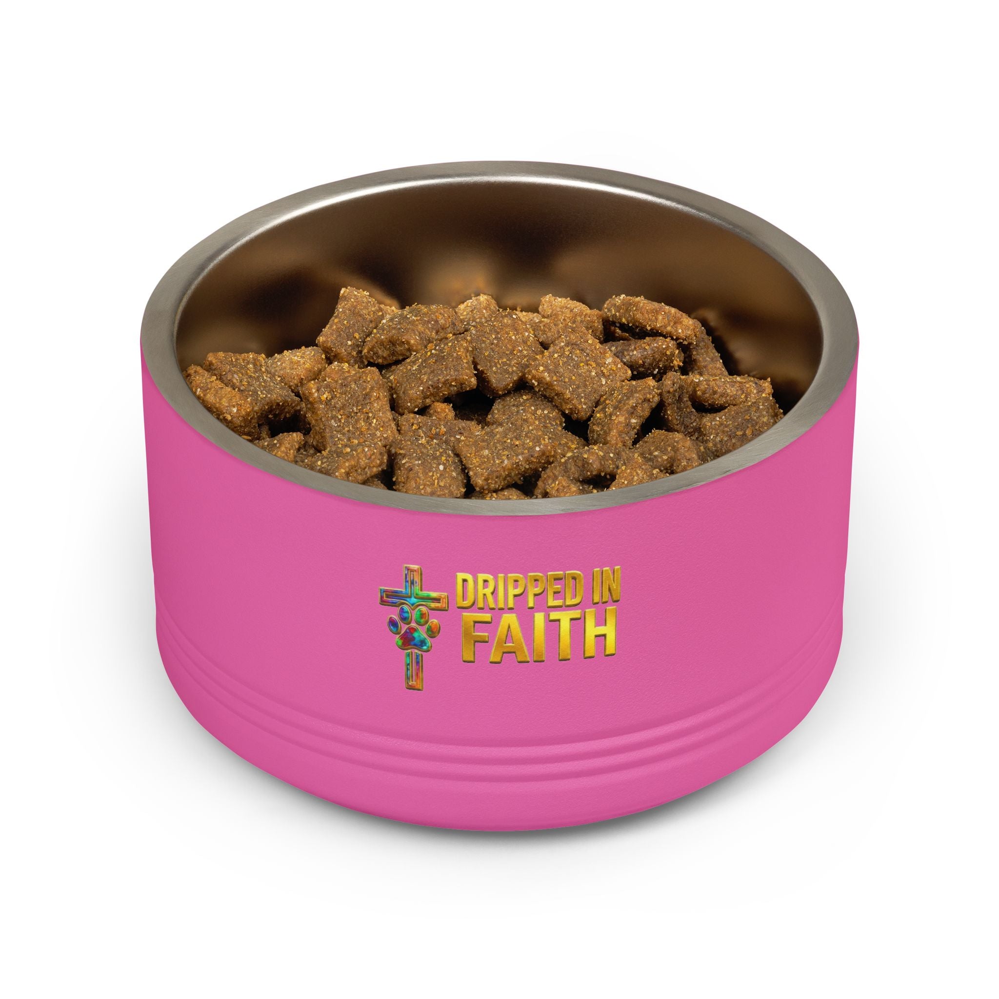 Pet Bowl, 18oz stainless steel graffitti style