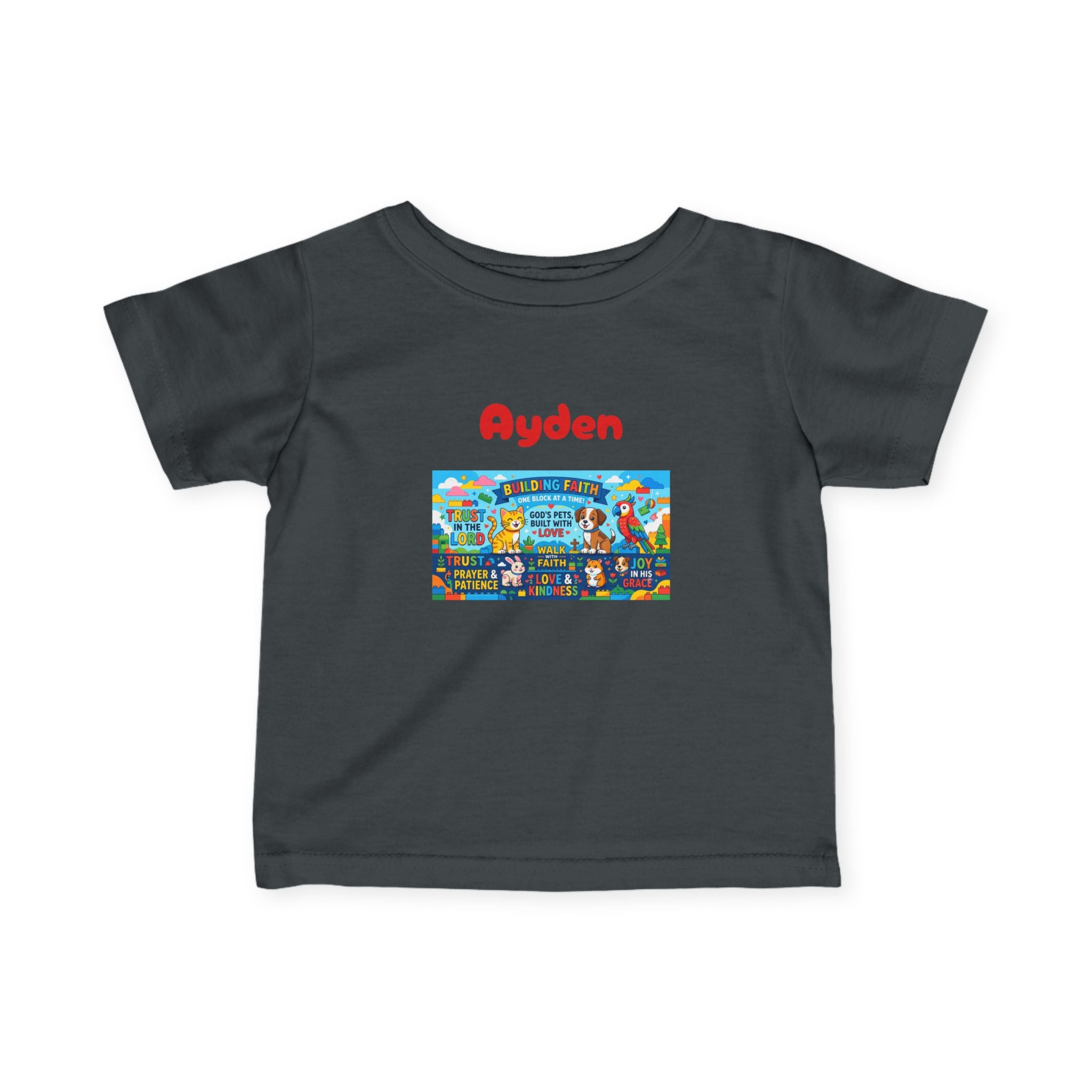 Infant Tee — Colorful Kids Lego City Adventure Graphic (Playful Street Scene) - Sizes 6-24mos
