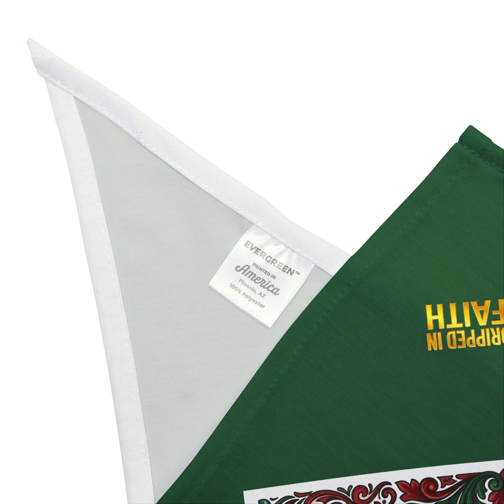 🇵🇹 Portugal Football Pet Bandana – Green Soccer-Themed Dog & Cat Scarf