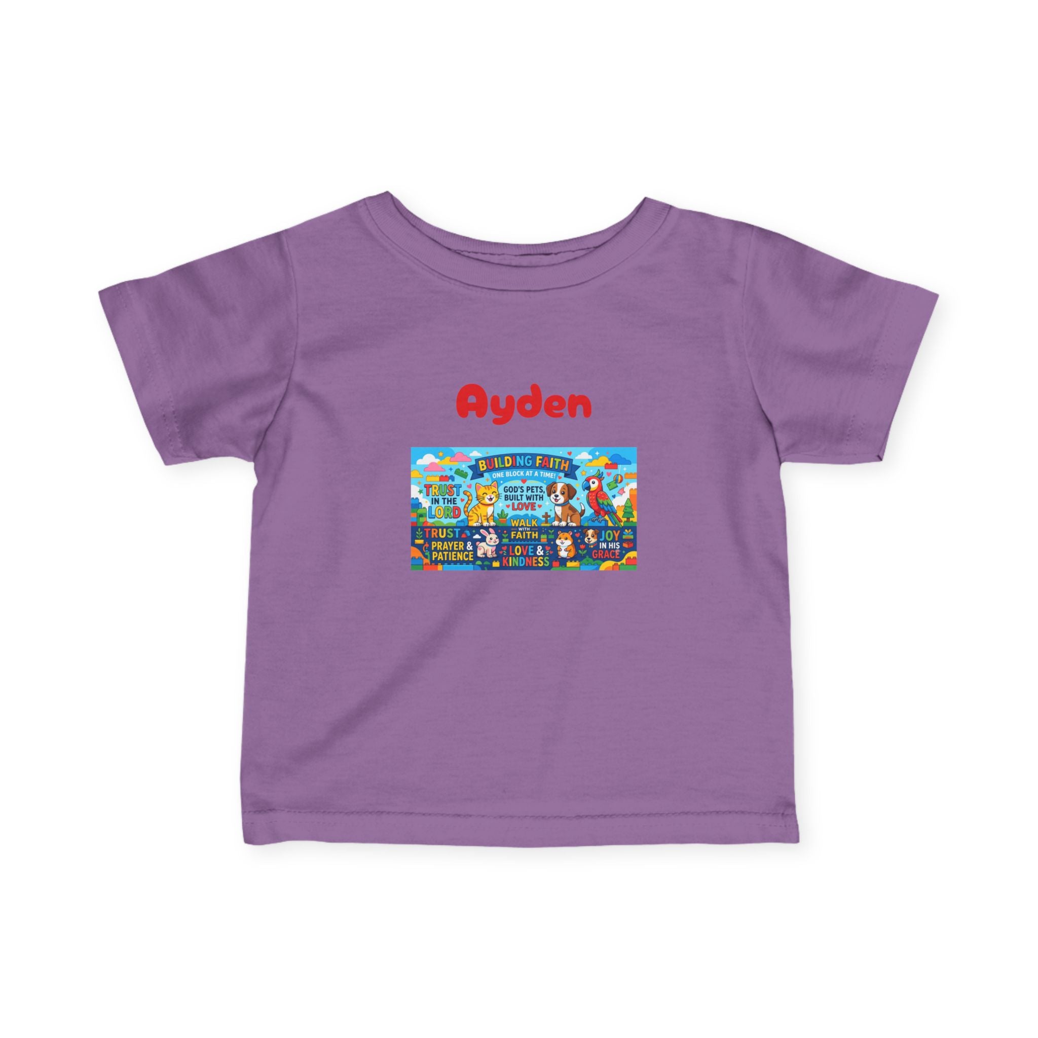 Infant Tee — Colorful Kids Lego City Adventure Graphic (Playful Street Scene) - Sizes 6-24mos