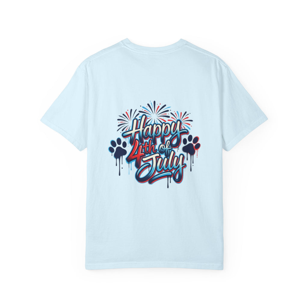 America 4th of July Graphic T-Shirt — "Happy 4th of July" Patriotic Tee