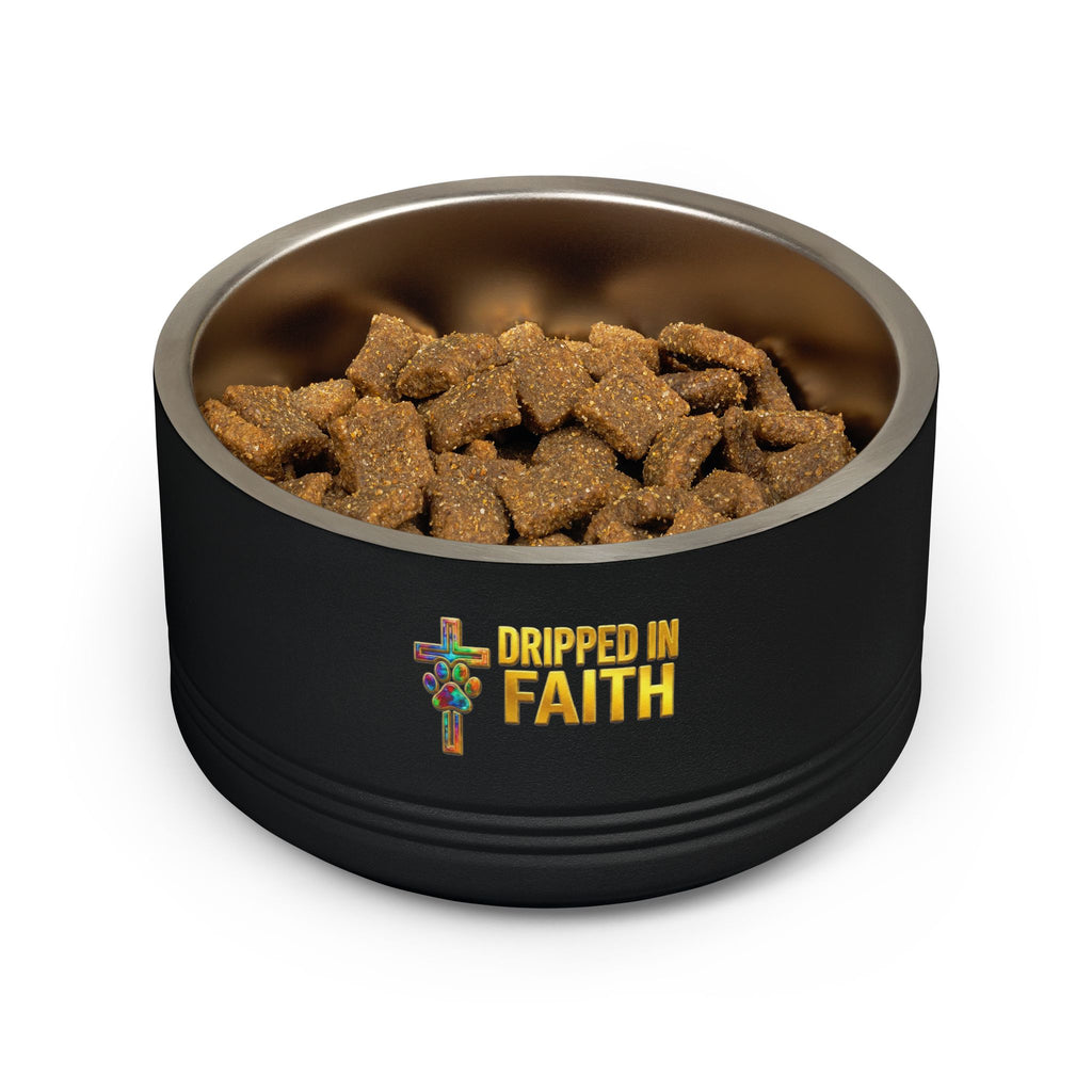 Pet Bowl, 18oz stainless steel graffitti style