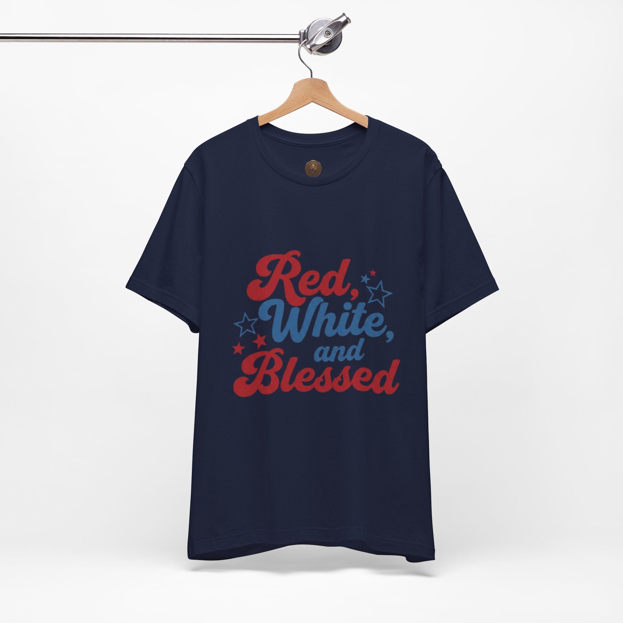 Unisex Jersey short sleeve Red, White, and Blessed T‑Shirt - 4th of July Theme