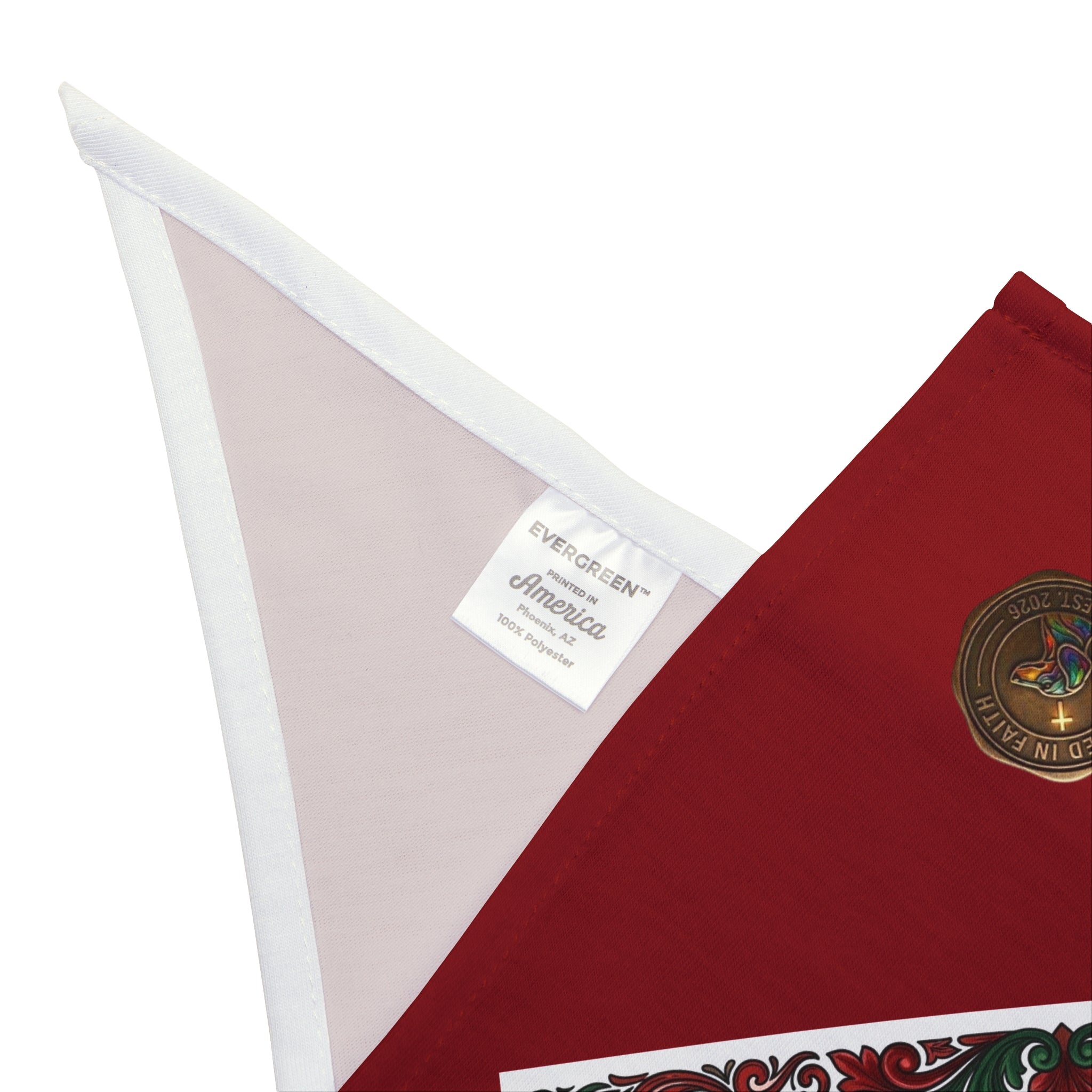 🇵🇹 Portugal Football Pet Bandana – Red Soccer-Themed Dog & Cat Scarf