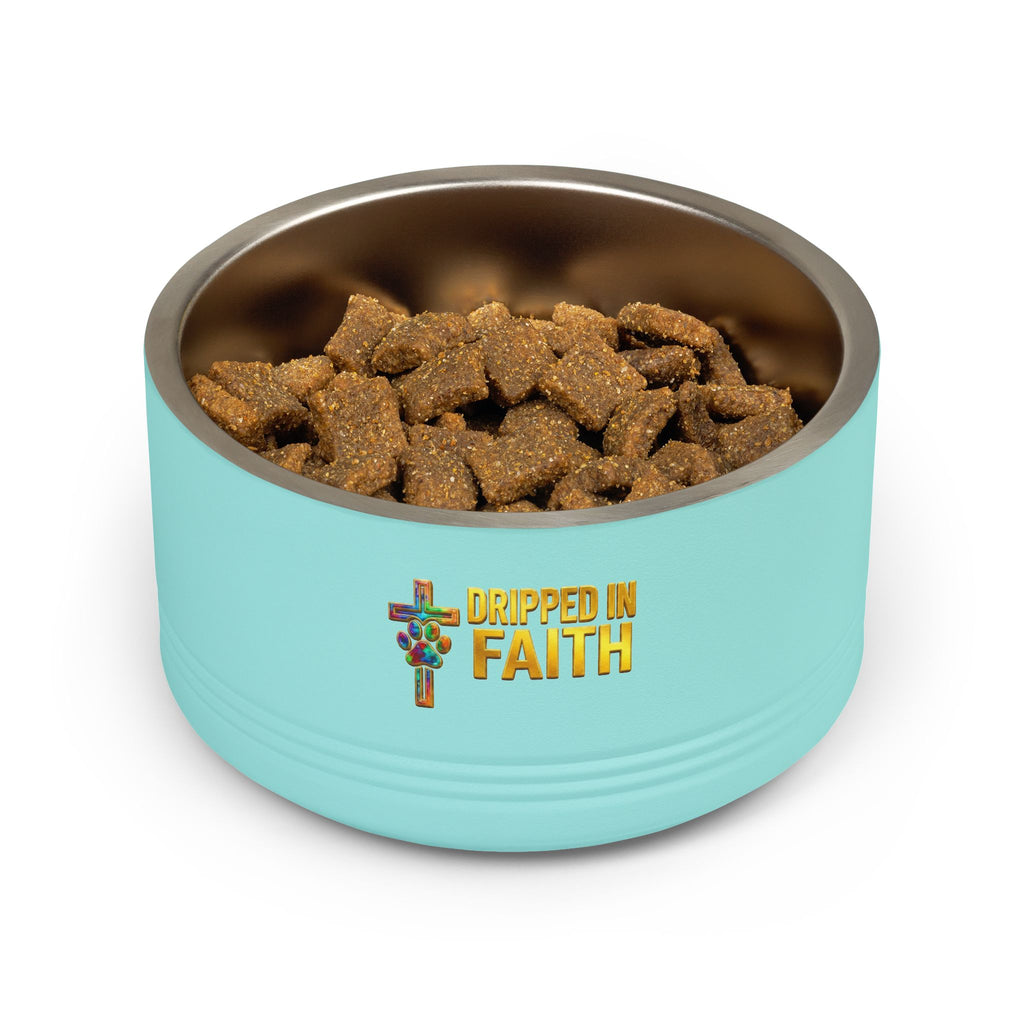 Pet Bowl, 18oz stainless steel graffitti style