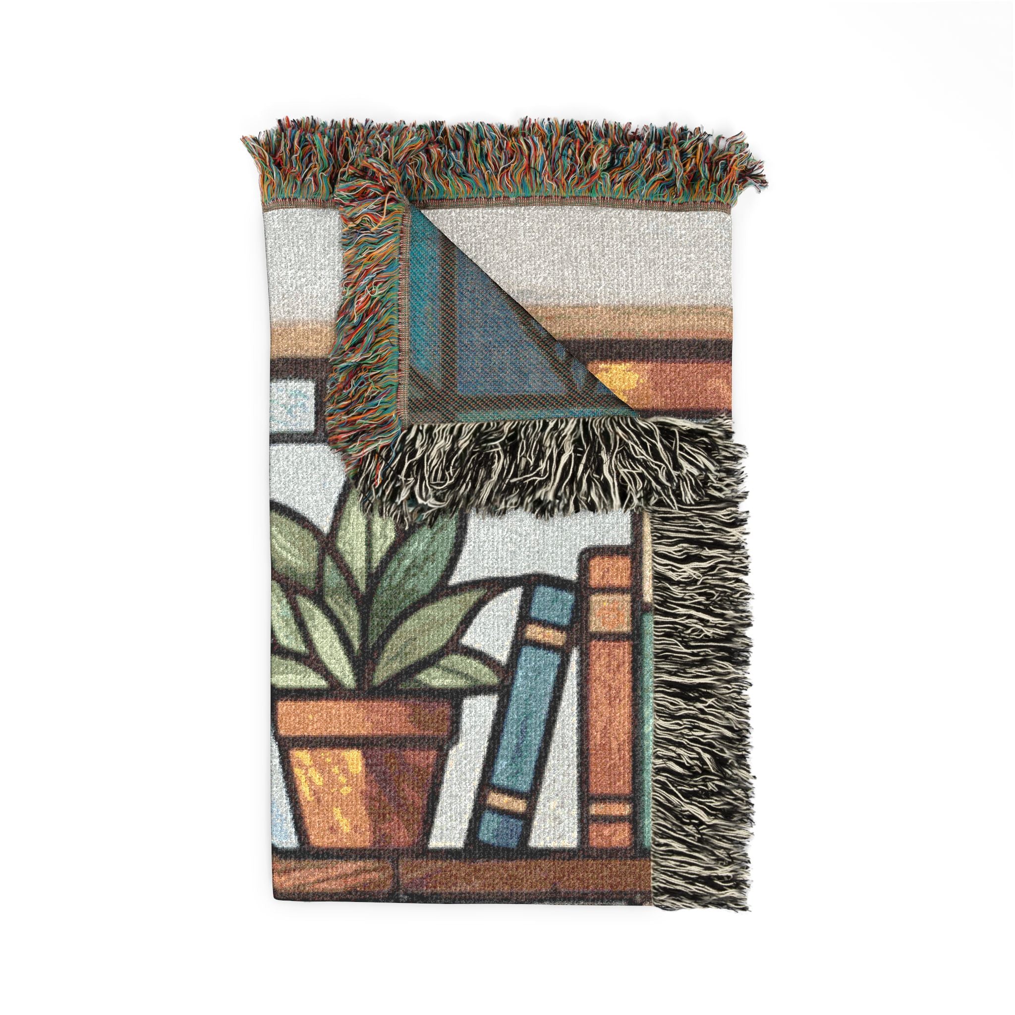 Stained Glass Dog Woven Blanket – Cozy Decorative Throw for Pet Lovers