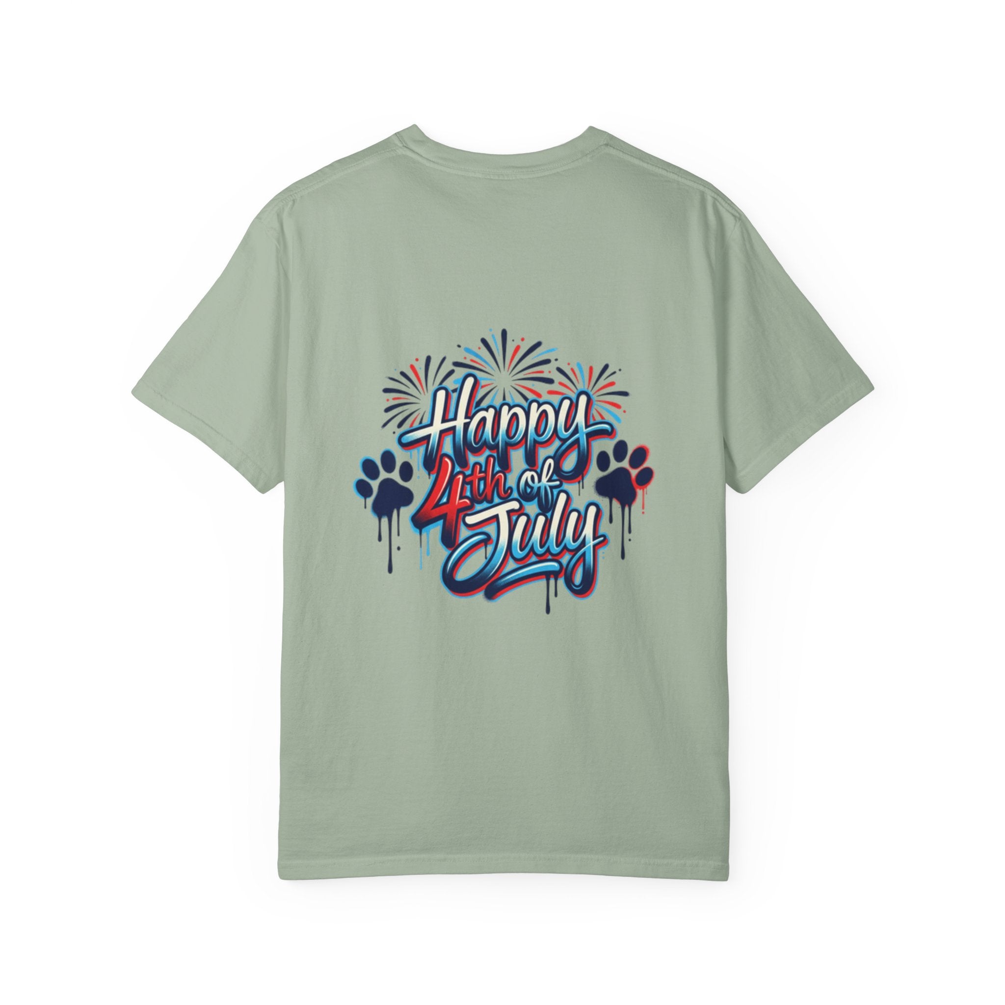 America 4th of July Graphic T-Shirt — "Happy 4th of July" Patriotic Tee