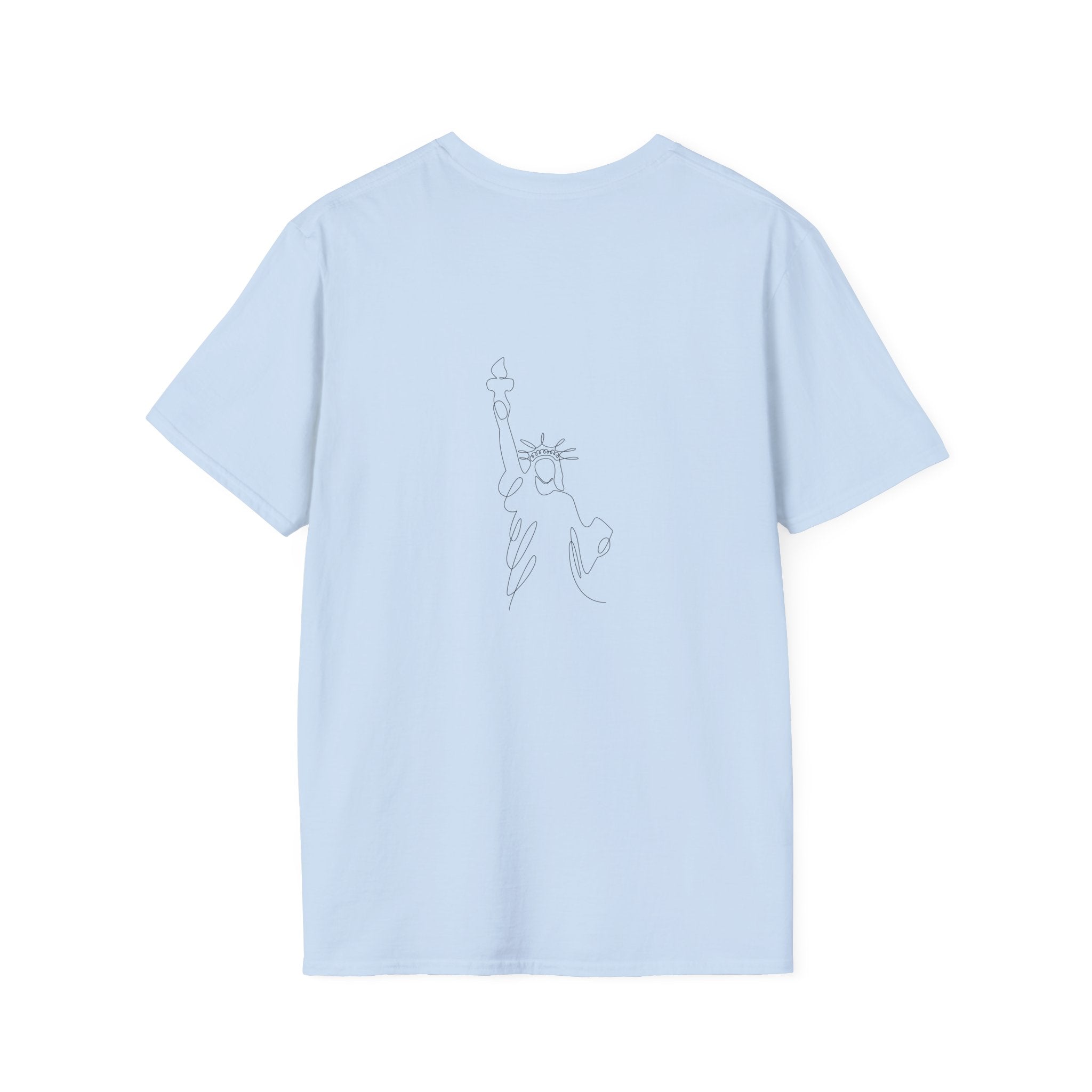 T-Shirt — "Dripped in Grace, Free in Faith" American Flag Christian Graphic Tee - 4th of July