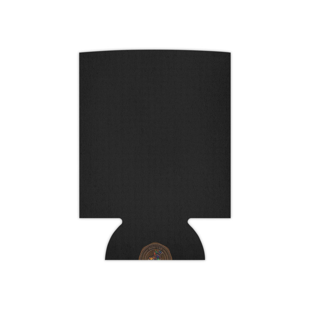 Black Gold Cross Can Cooler - Gothic Bandana Drink Koozie