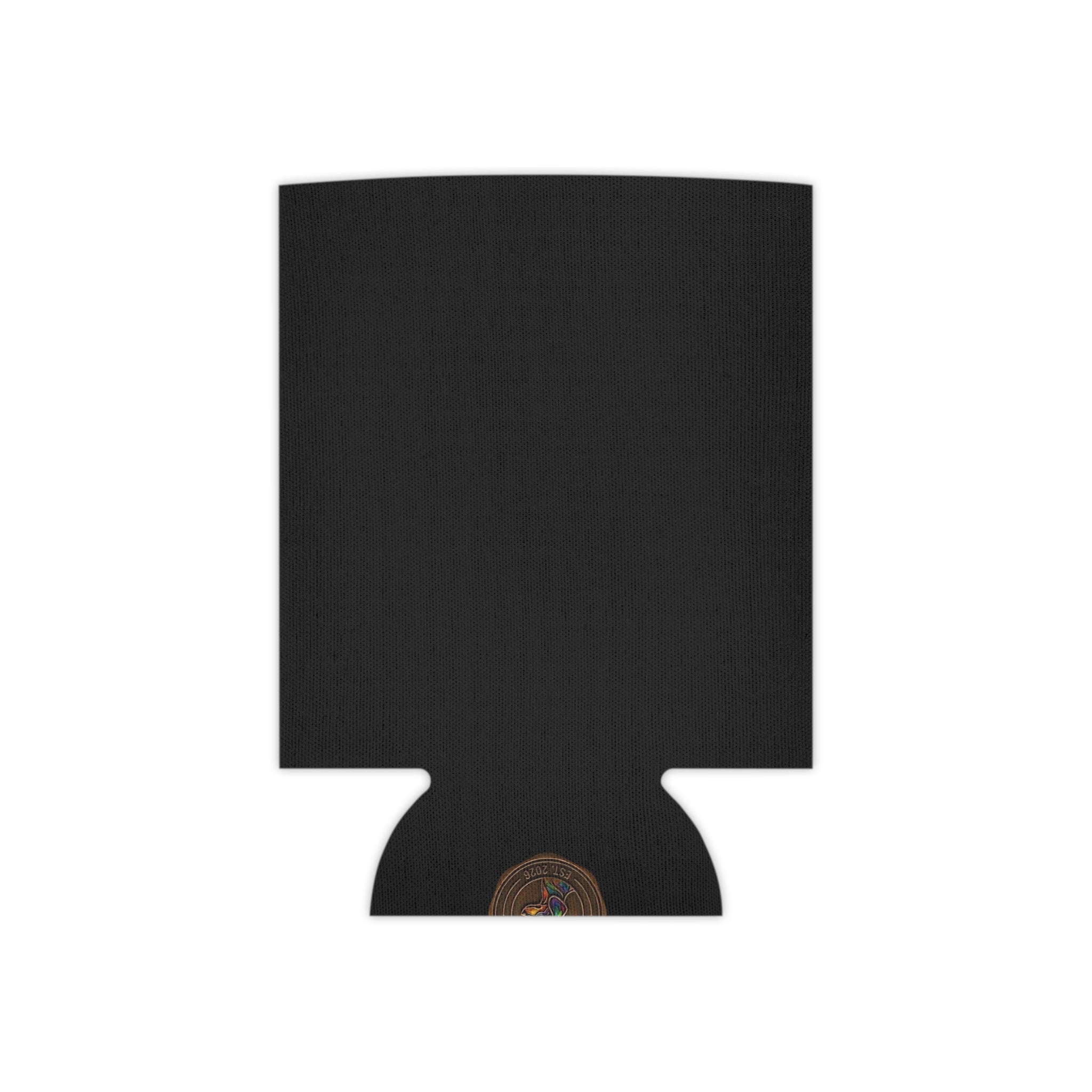 Black Gold Cross Can Cooler - Gothic Bandana Drink Koozie