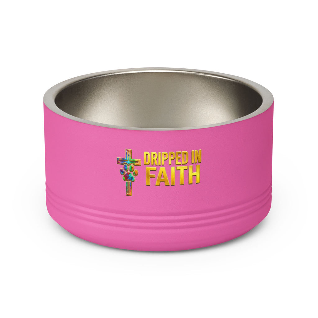 Pet Bowl, 18oz stainless steel graffitti style