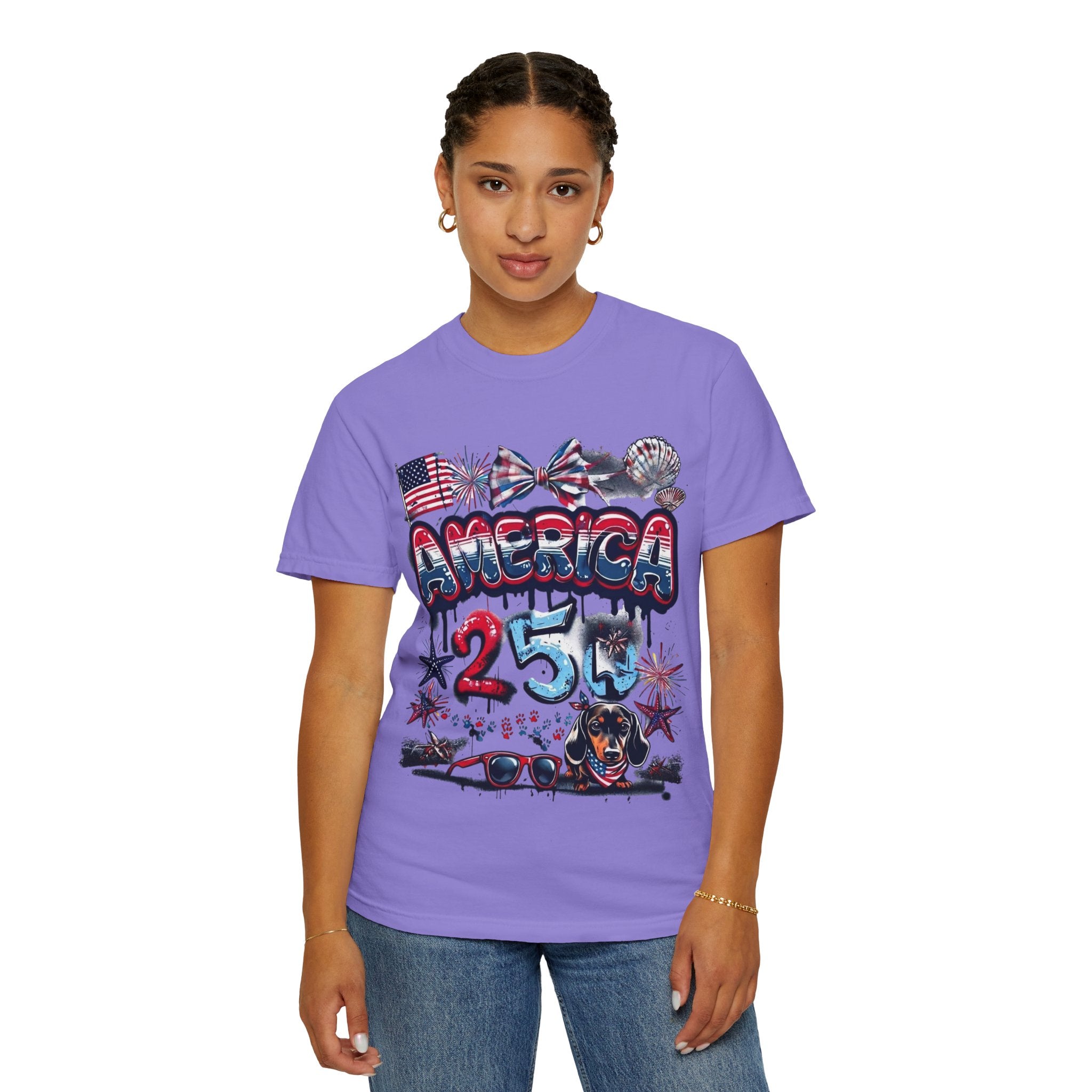 America 4th of July Graphic T-Shirt — "Happy 4th of July" Patriotic Tee
