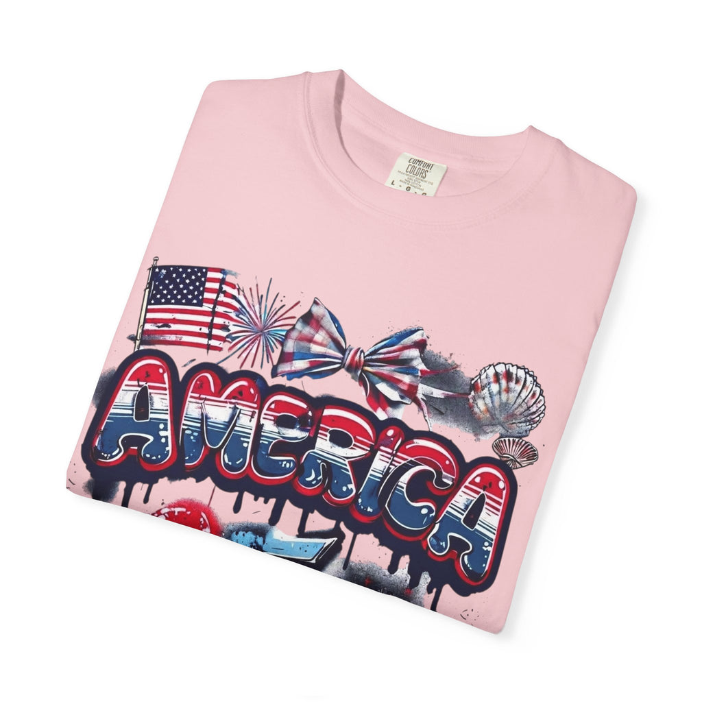 America 4th of July Graphic T-Shirt — "Happy 4th of July" Patriotic Tee