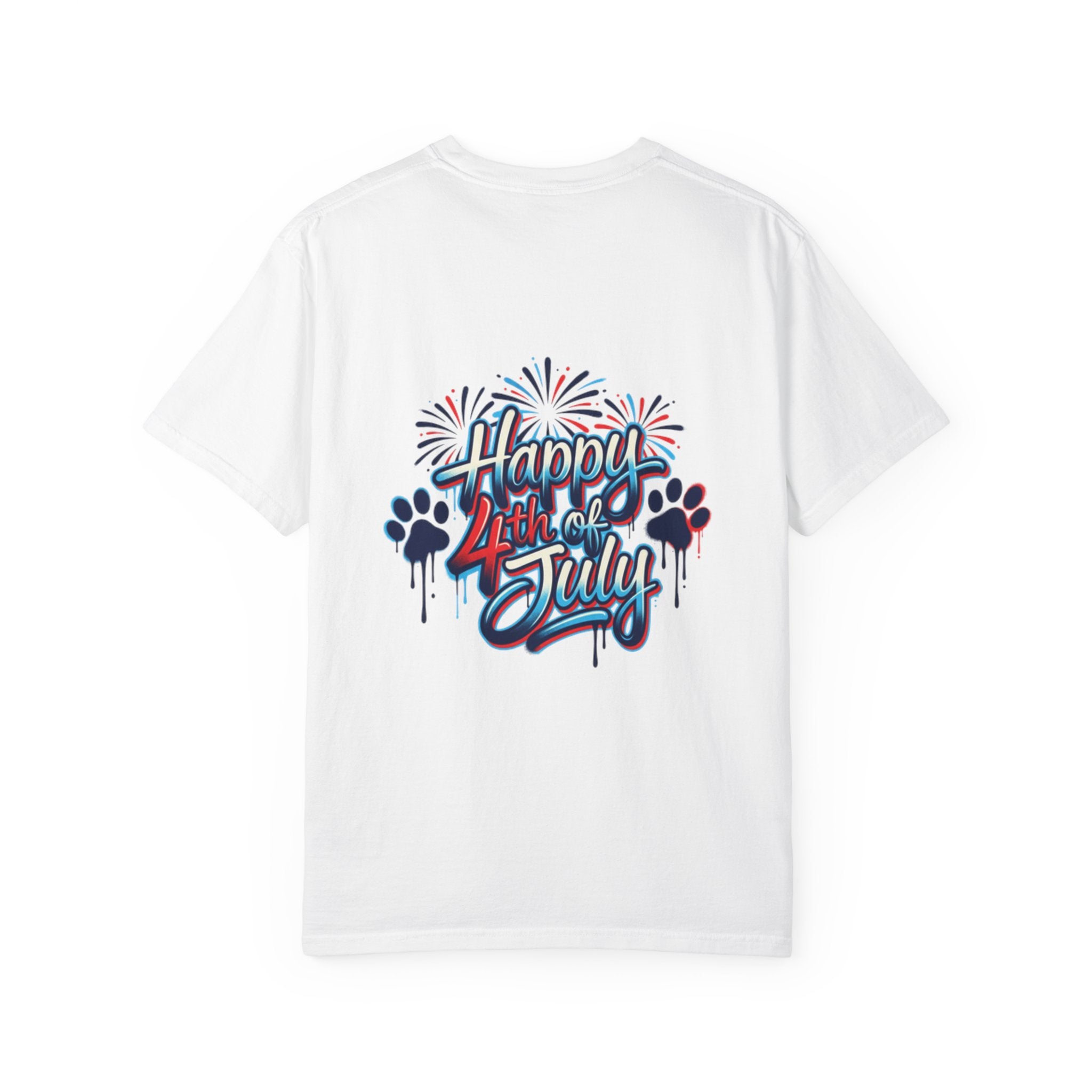 America 4th of July Graphic T-Shirt — "Happy 4th of July" Patriotic Tee