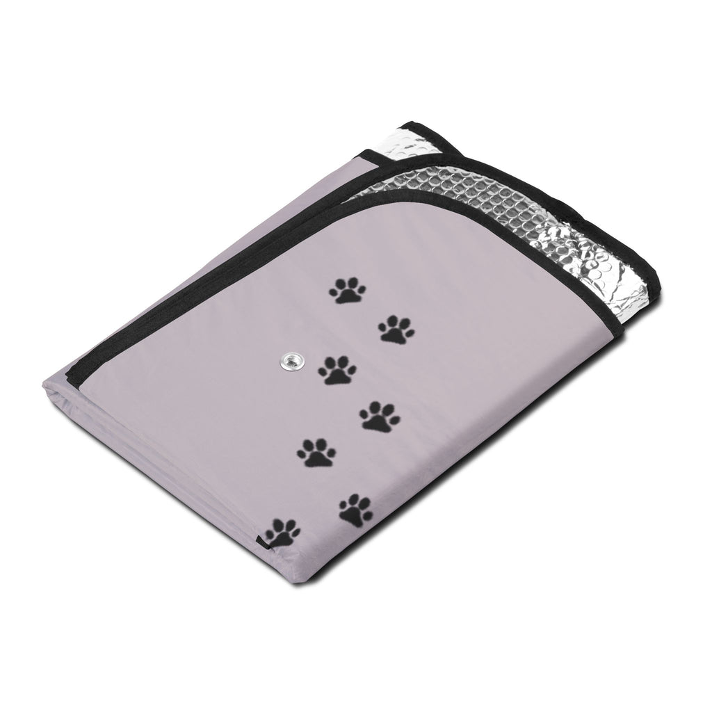 Stay Pawsitive Dog Paw Car Sun Shade – Cute Pet Paw Print Windshield Cover