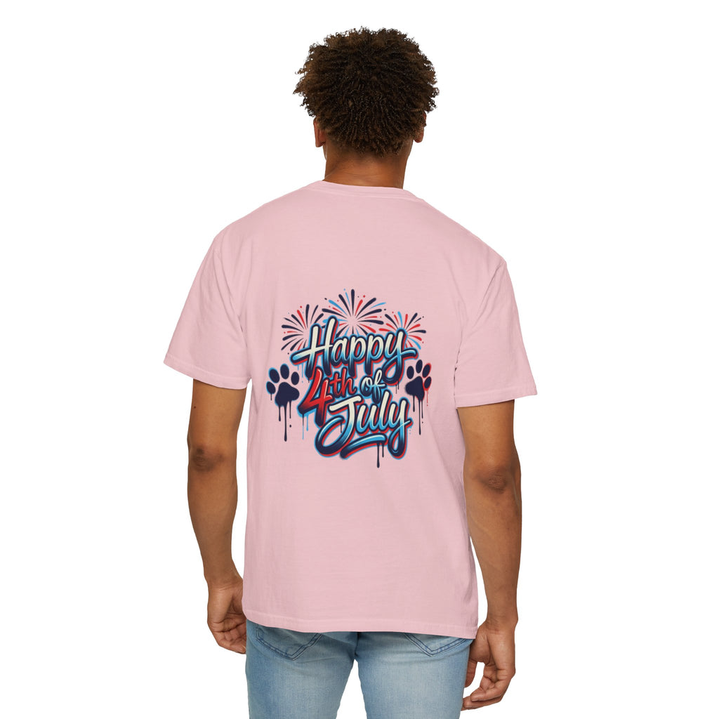 America 4th of July Graphic T-Shirt — "Happy 4th of July" Patriotic Tee