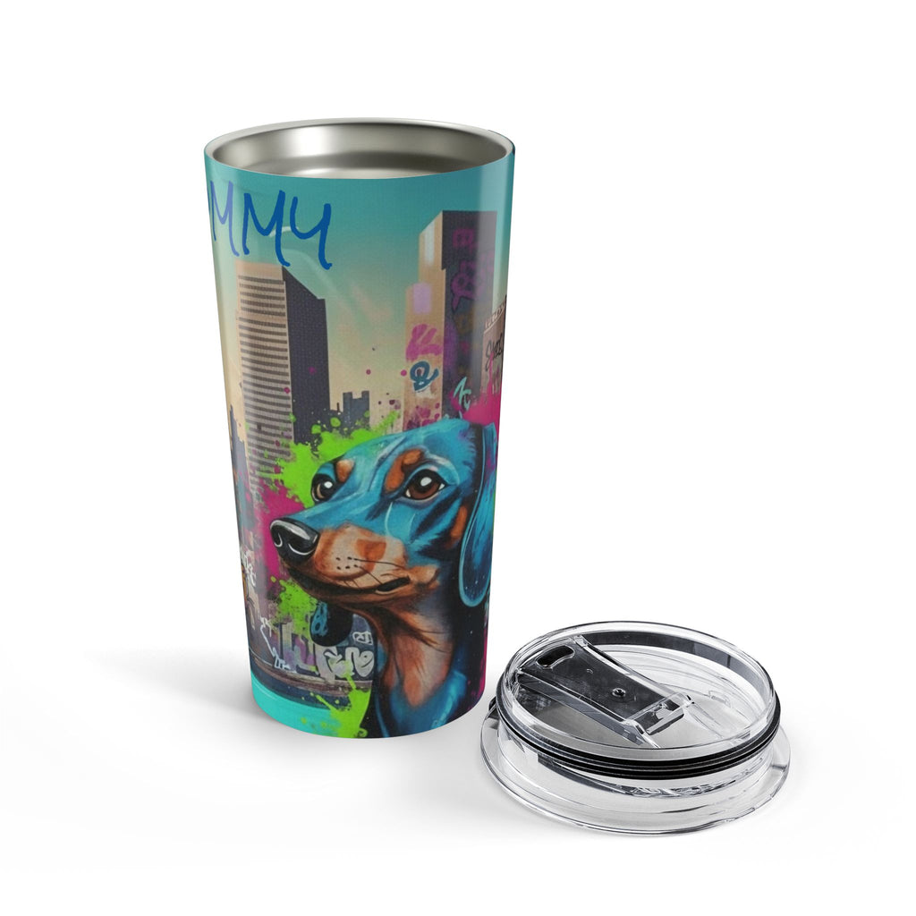 Daschund Graffiti Style Stainless Steel Tumbler 20oz