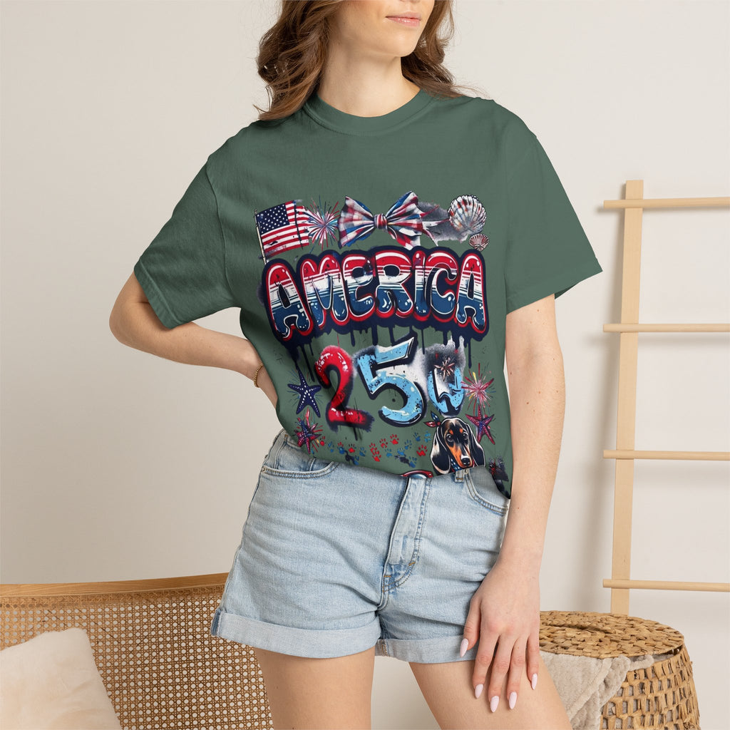 America 4th of July Graphic T-Shirt — "Happy 4th of July" Patriotic Tee