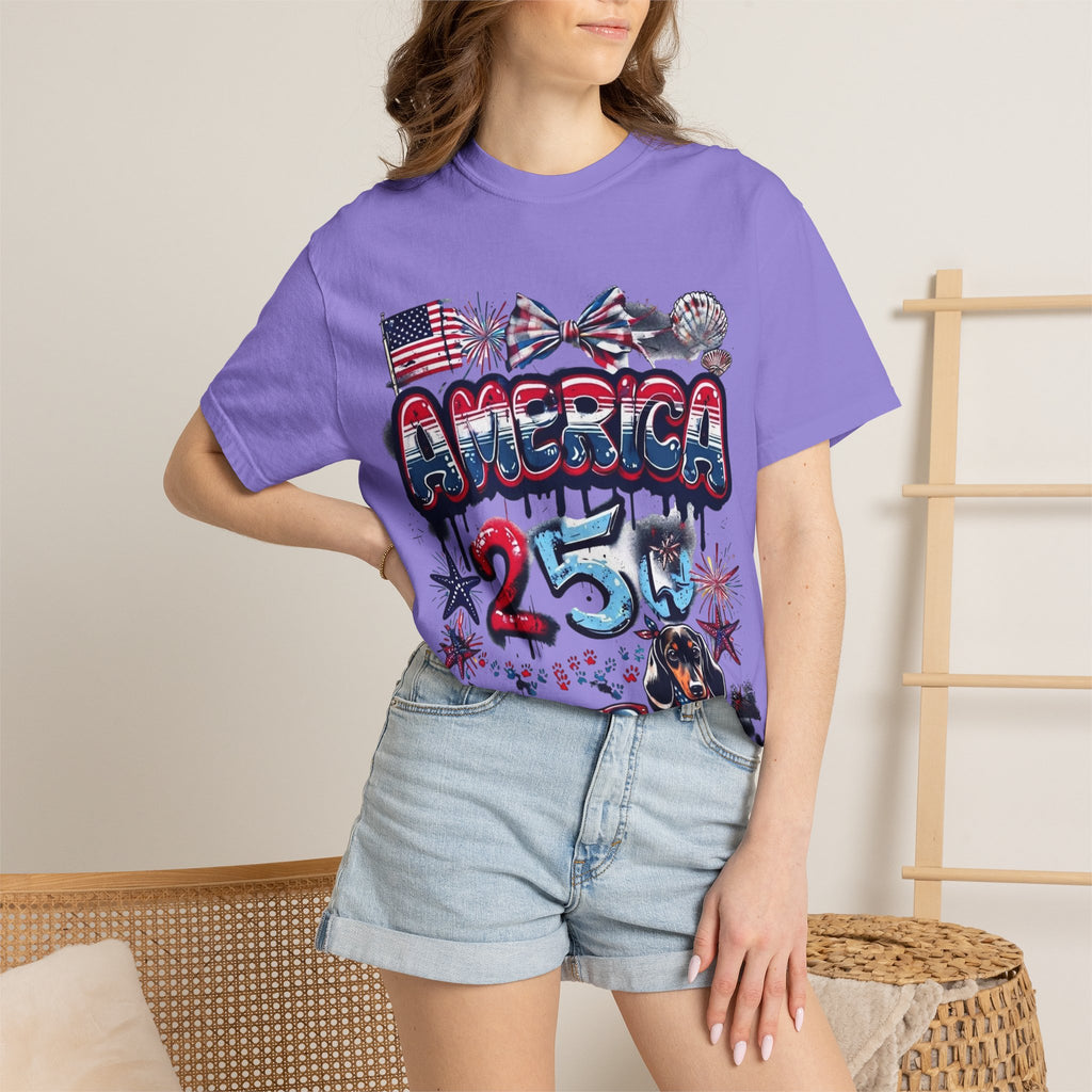 America 4th of July Graphic T-Shirt — "Happy 4th of July" Patriotic Tee