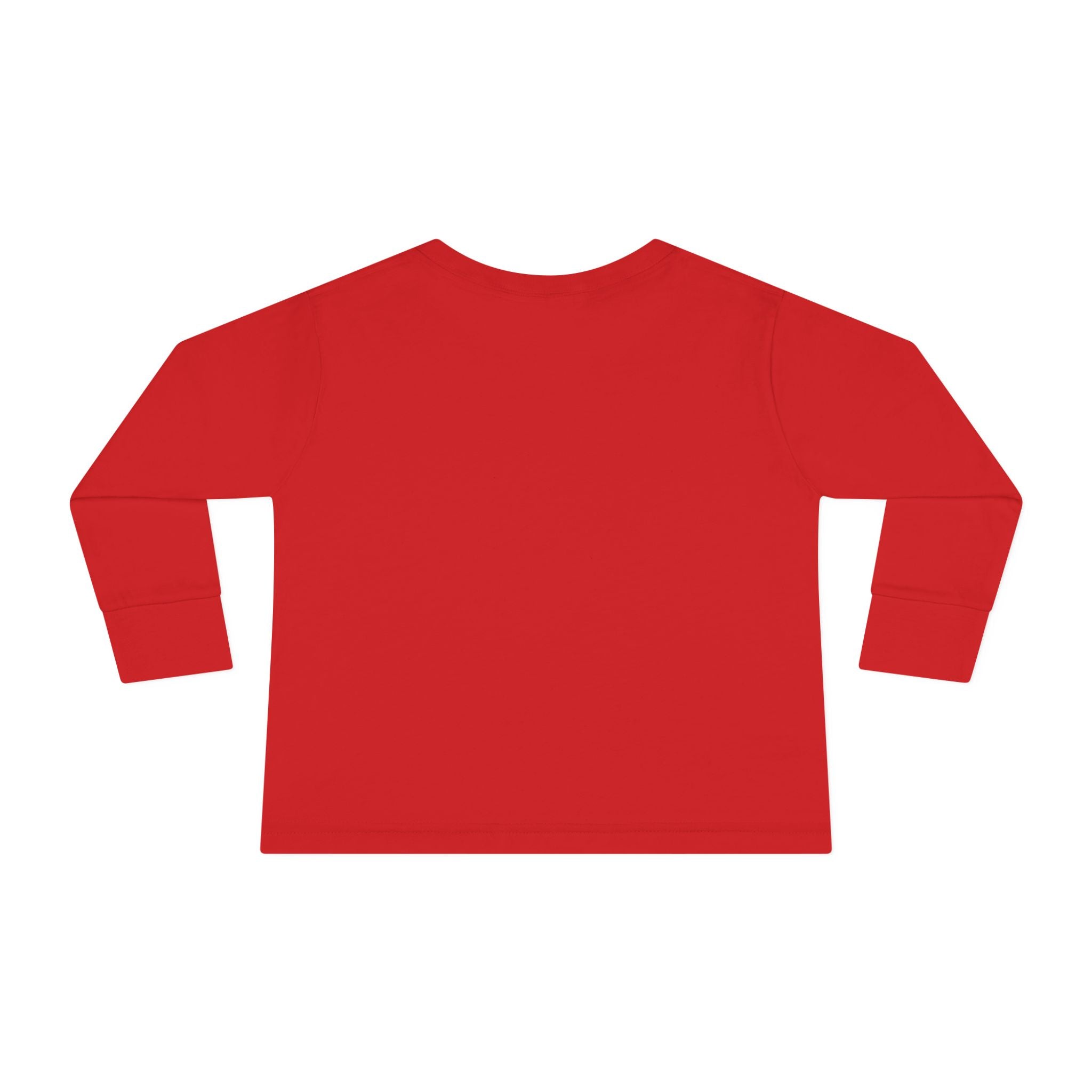 Toddler Long Sleeve Tee — "Jesus Loves Me" print with Colorful Legos Jesus on the cross - Sizes 2T - 6T